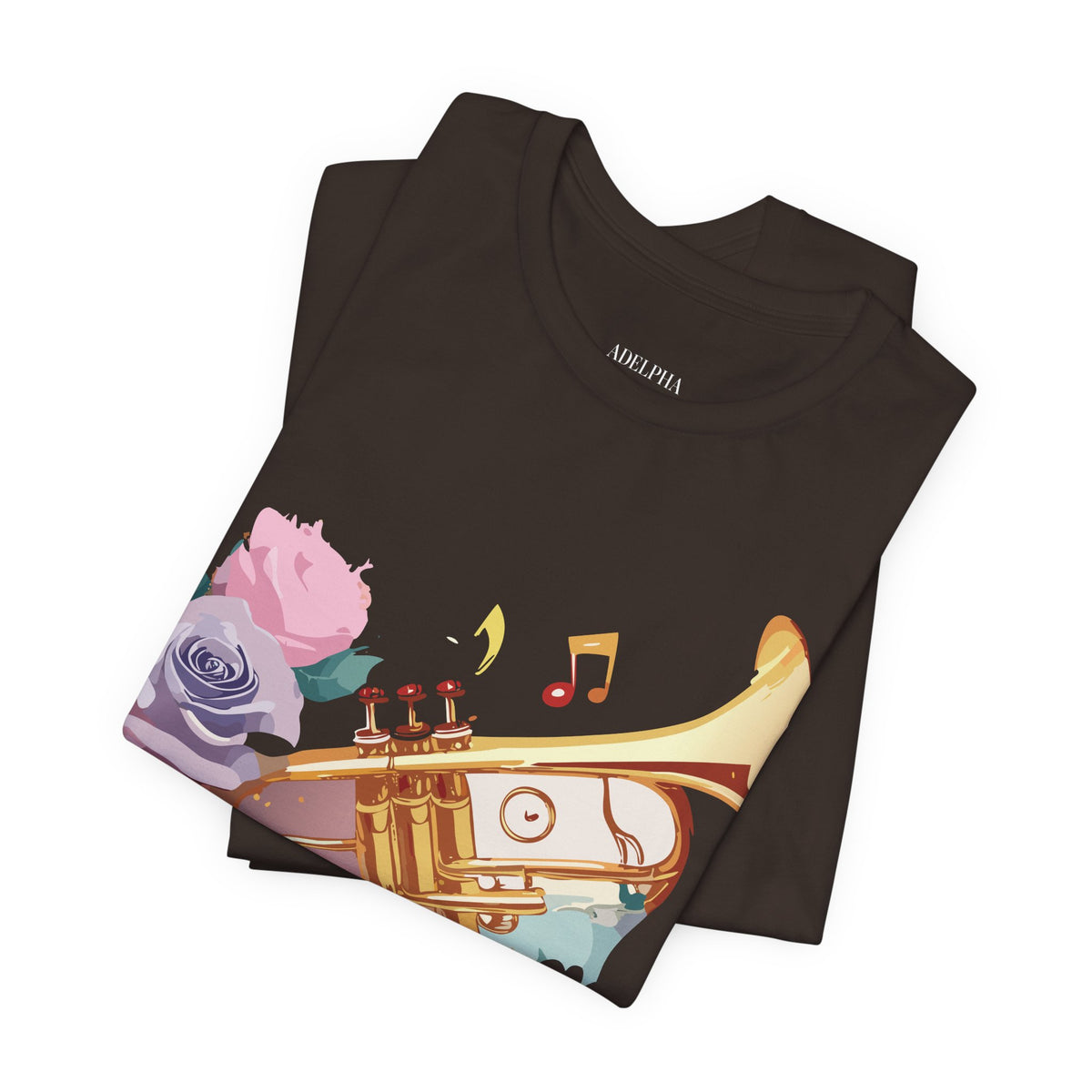 Music Graphic Unisex Cotton Bella+Canvas Tee with Art Design m114