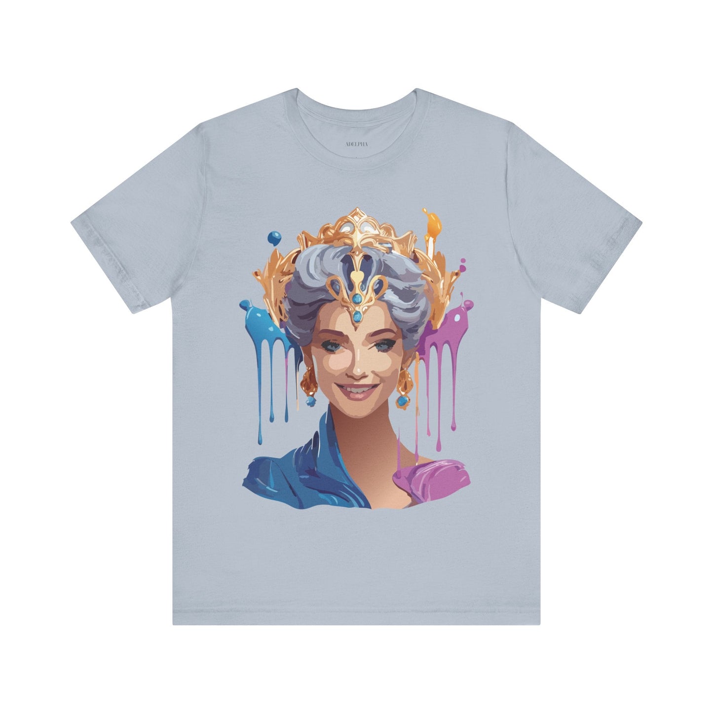 Queen Graphic Tee Unisex Jersey Short Sleeve Adelpha Art Design Vintage Inspired