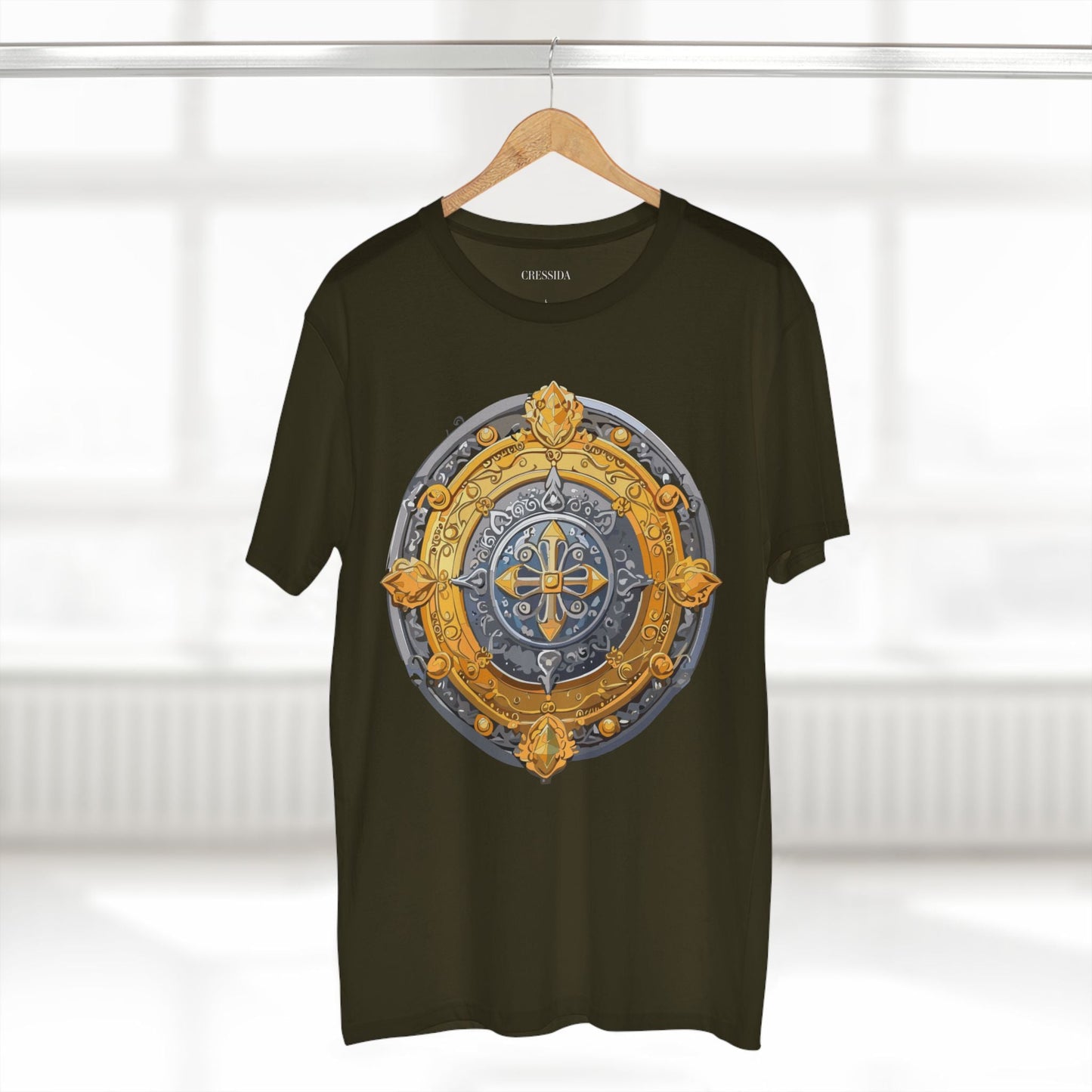 Antique Gold Coin Graphic Design T-Shirt Unisex 100 Cotton With Golden Print Artwork Tee 8
