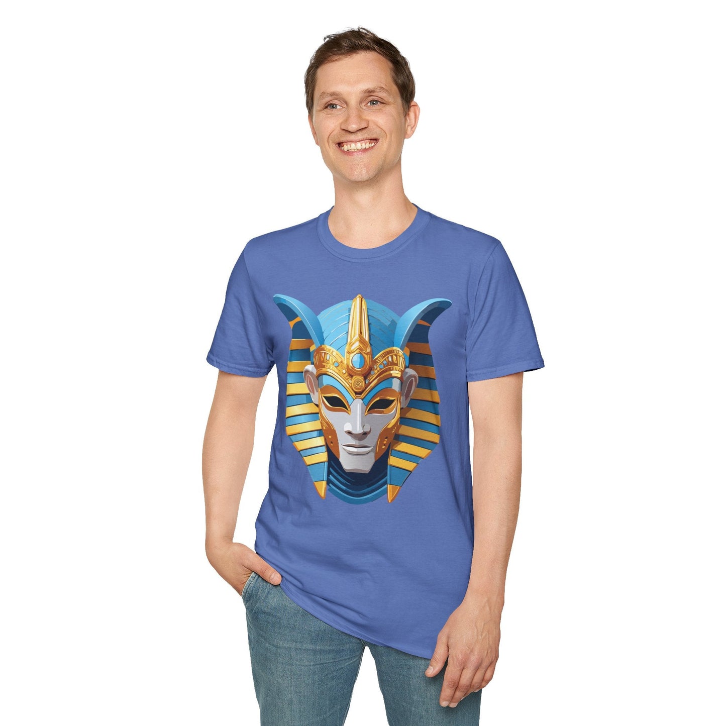 Mask Graphic Unisex Cotton Masquerade Design Artwork Tee 21