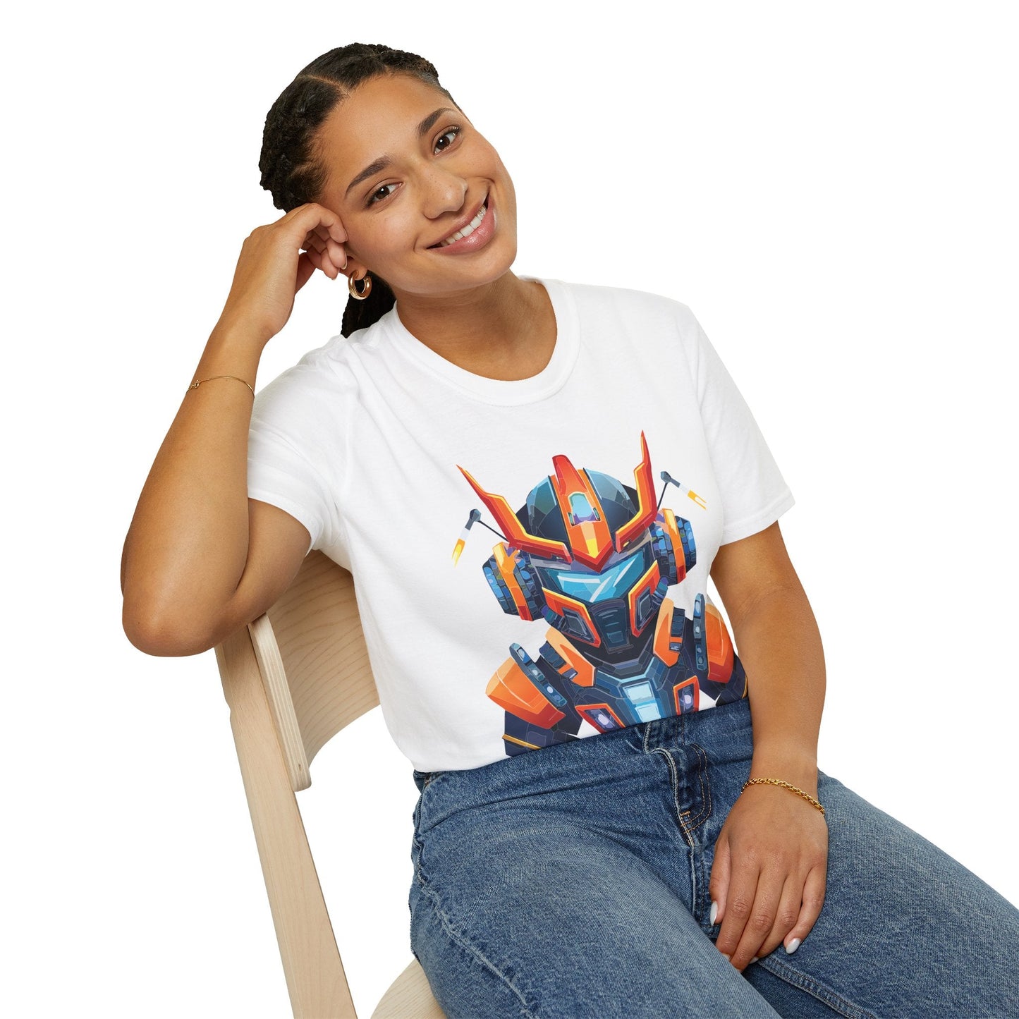 Cyborg Tee Unisex Robot Shirt Terminator Style 100 Percent Ring Spun Cotton Short Sleeve