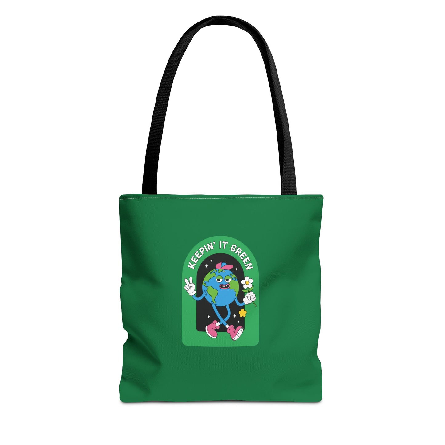 ECO GREEN COLOR CANVAS BAG HIGH-QUALITY 100% SPUN POLYESTER 3 SIZES BAG-E6