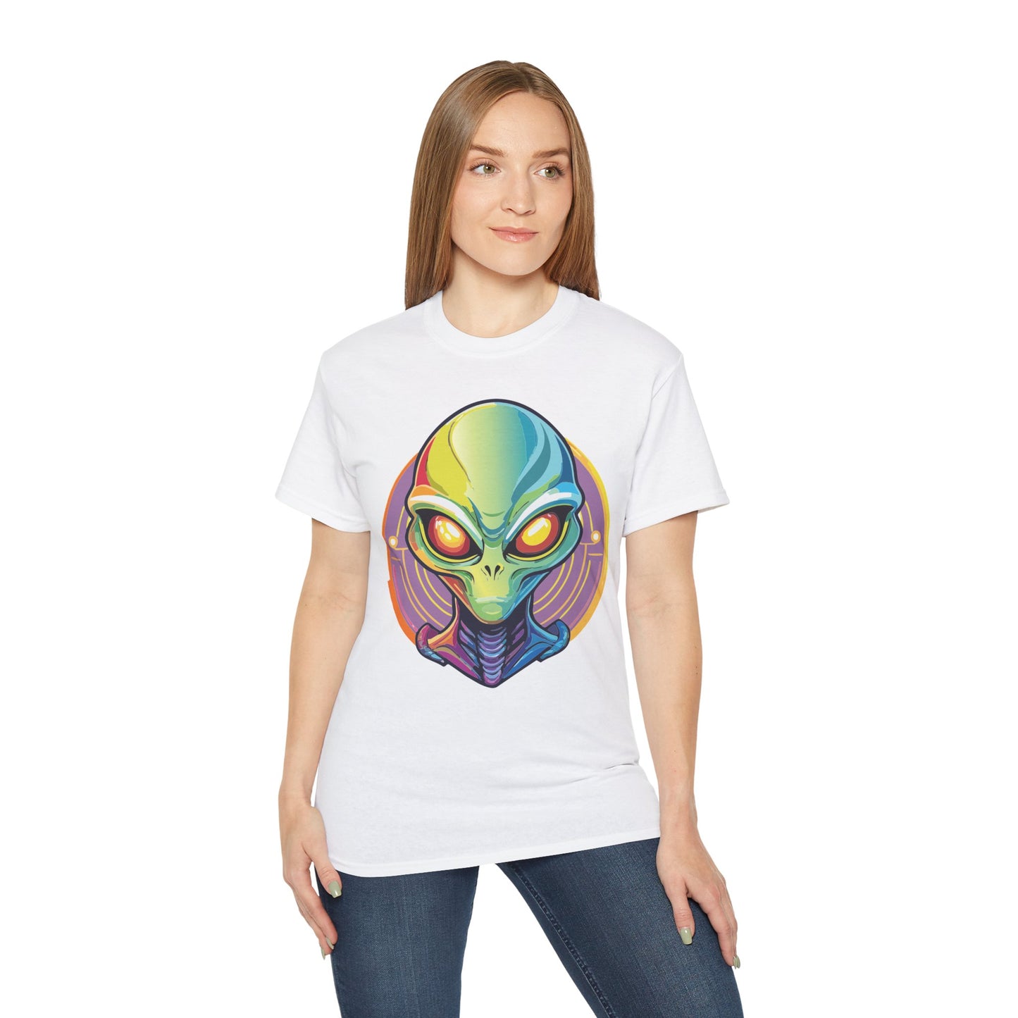 Gildan 2000 Unisex Ultra Cotton Alien Shirt, Tee Shirt with Alien