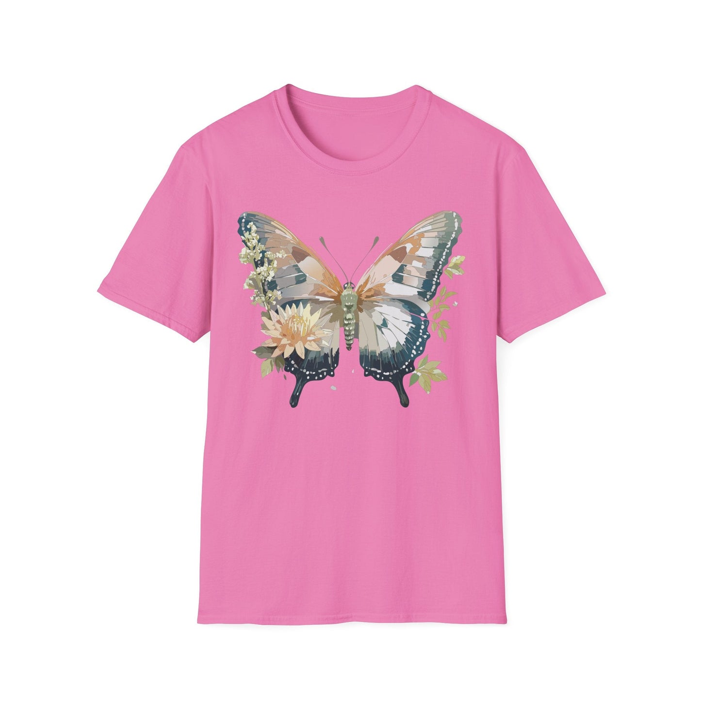 Unisex Butterfly Shirt Monarch Butterfly Tee Softstyle Gildan 64000 100 Cotton Breathable