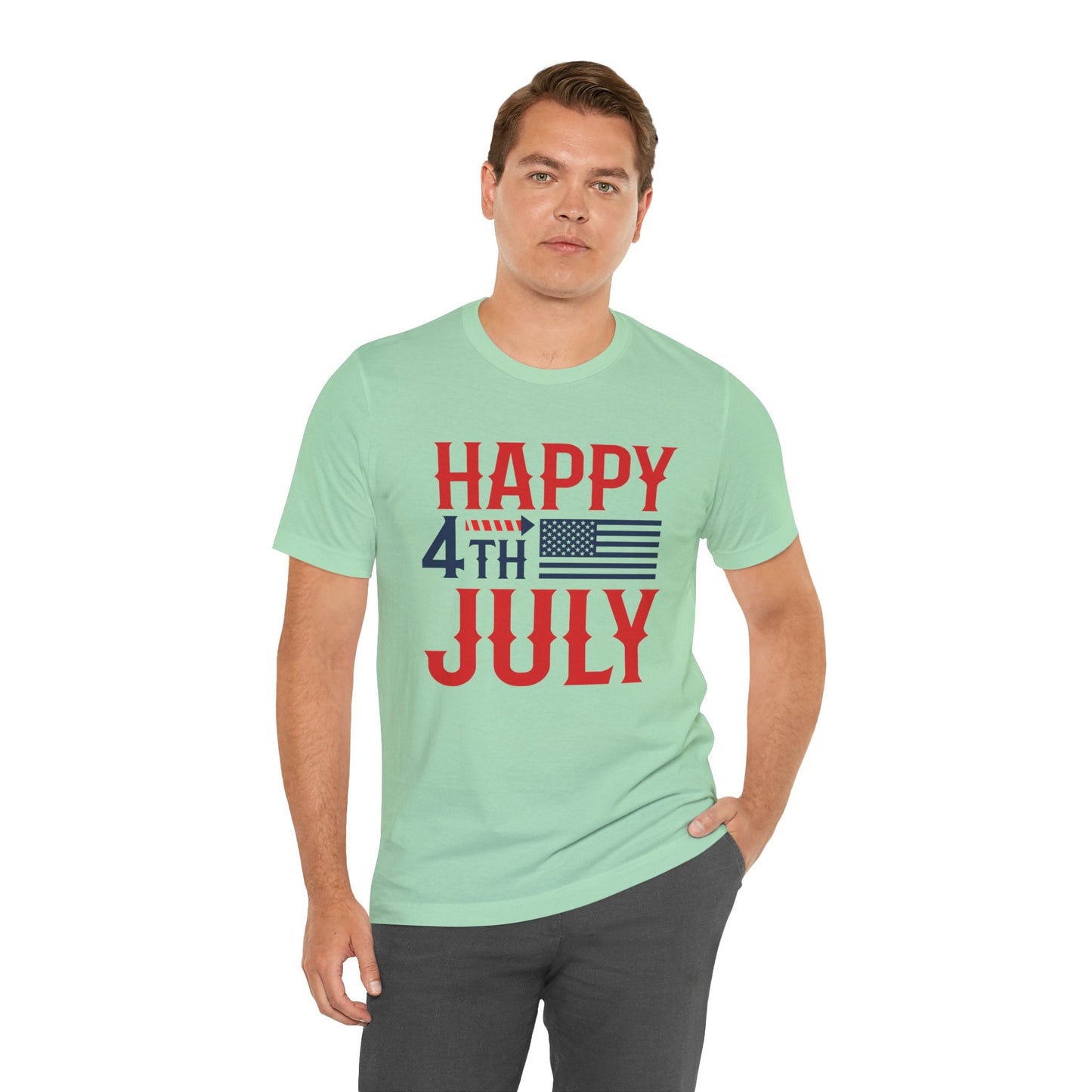 American Flag Graphic Unisex Cotton T-Shirt 011