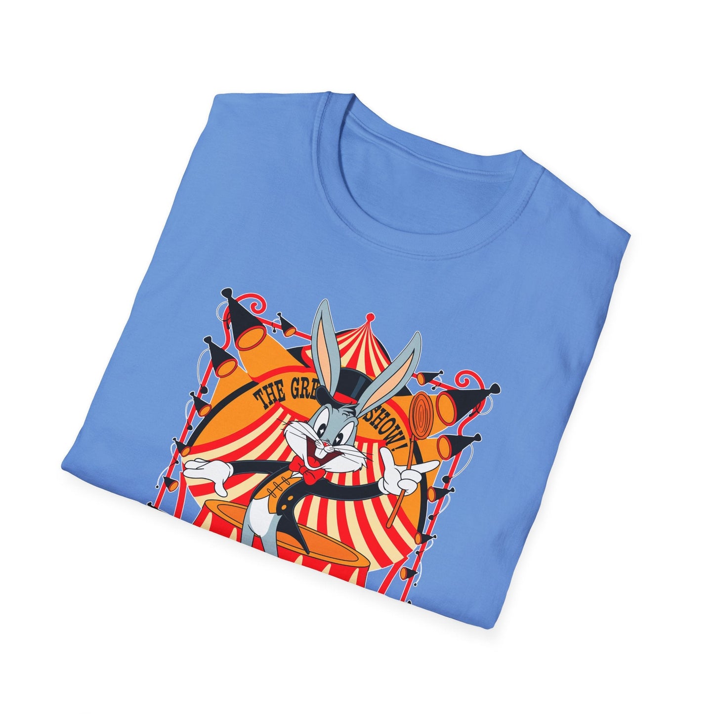 Bugs Bunny Unisex Shirt Gildan Softstyle Tee Cartoon Graphic Design 100 Percent Cotton