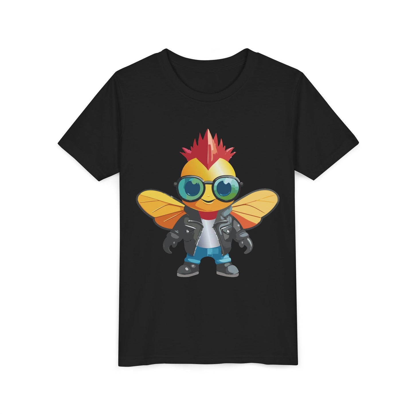 Cool Cartoon Fly Youth Short Sleeve Tee - Fun Graphic T-Shirt for Kids (9-14)