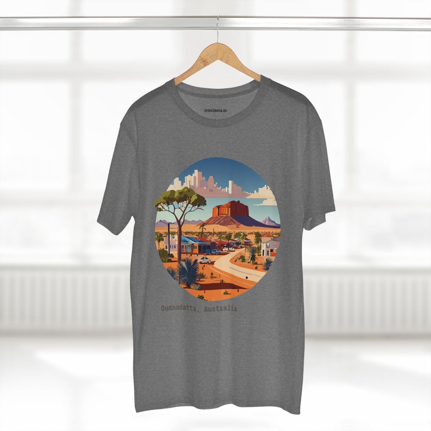 Travel Shirt Australia Original Art Design Unisex Premium Cotton Staple Tee By Retro2Nova