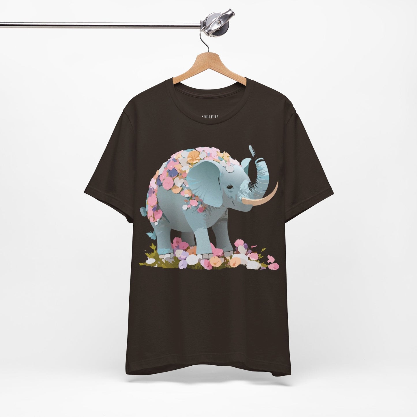 Elephant Graphic T Shirt Unisex Vintage Inspired Art Tee By Adelpha Short Sleeve