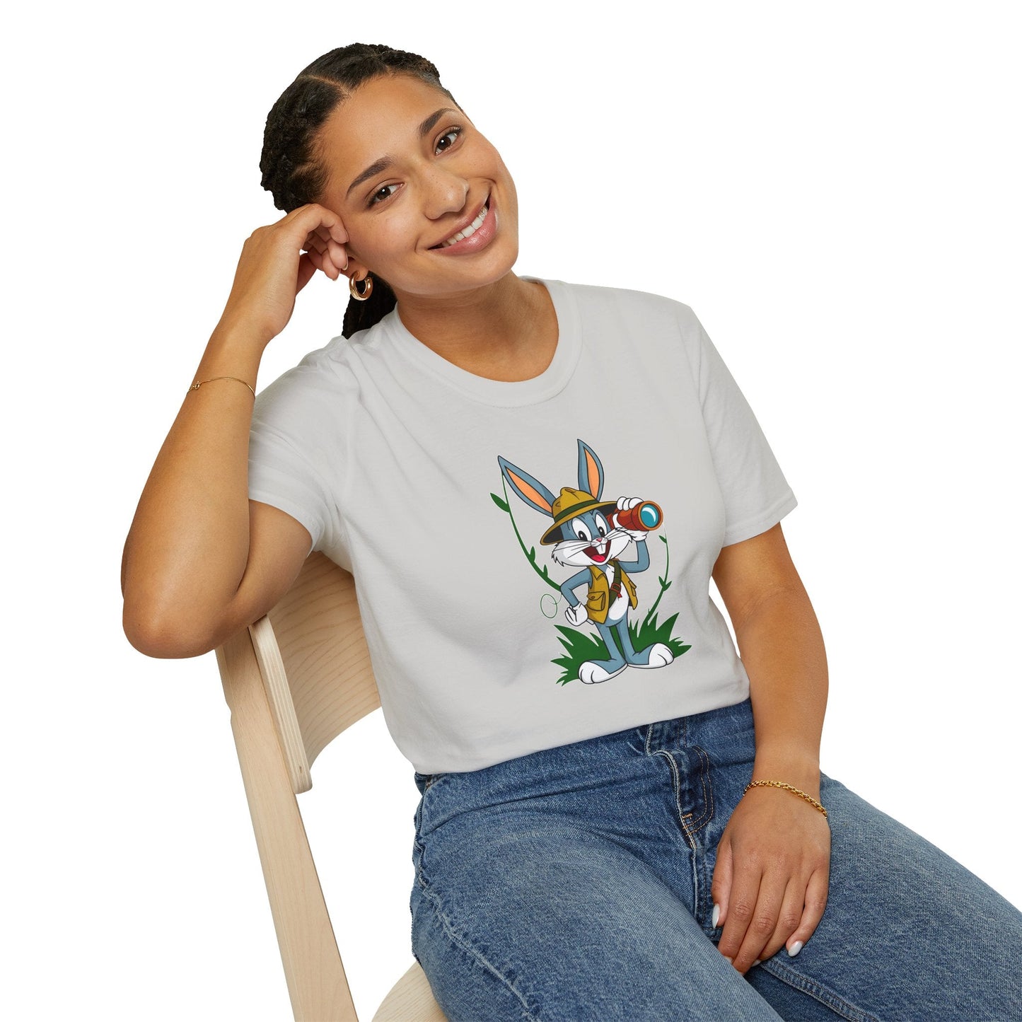 Bugs Bunny T Shirt Unisex Softstyle Gildan 64000 Cartoon Animation Graphic Tee Design
