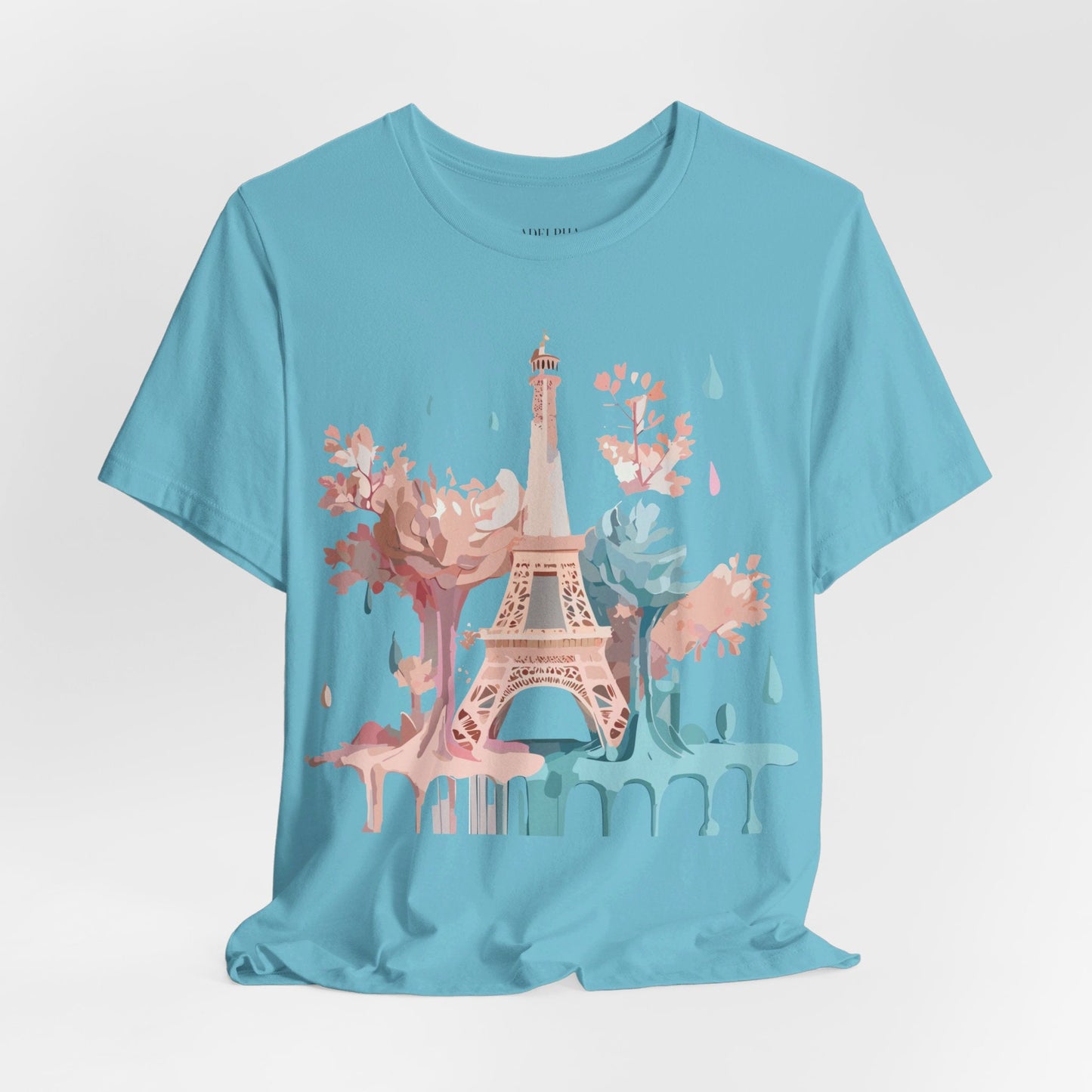 Paris Tourist Shirt Graphic Tee Unisex Vintage Inspired Art Adelpha Premium Quality