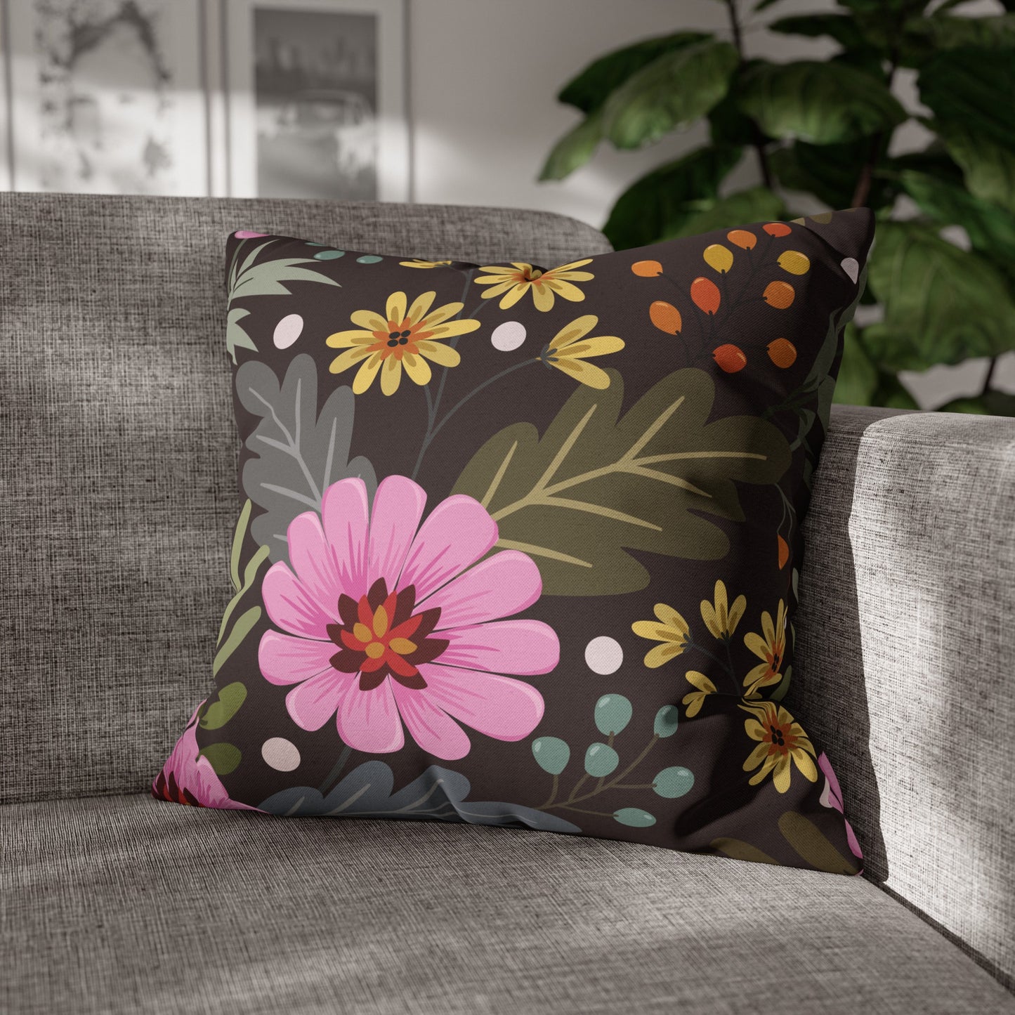 Floral Poly Pillowcase