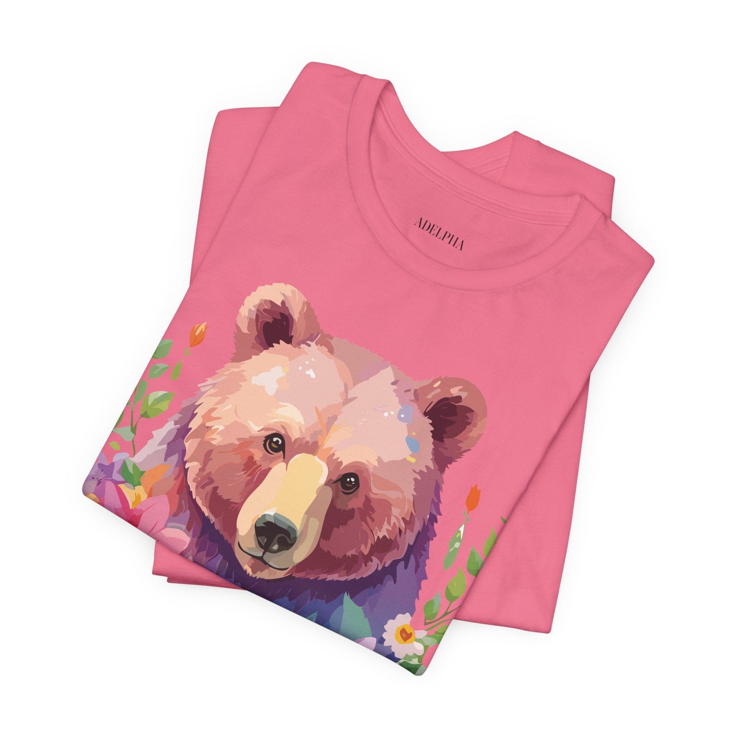Bear Graphic T Shirt By Adelpha Unisex Short Sleeve Art Design Tee