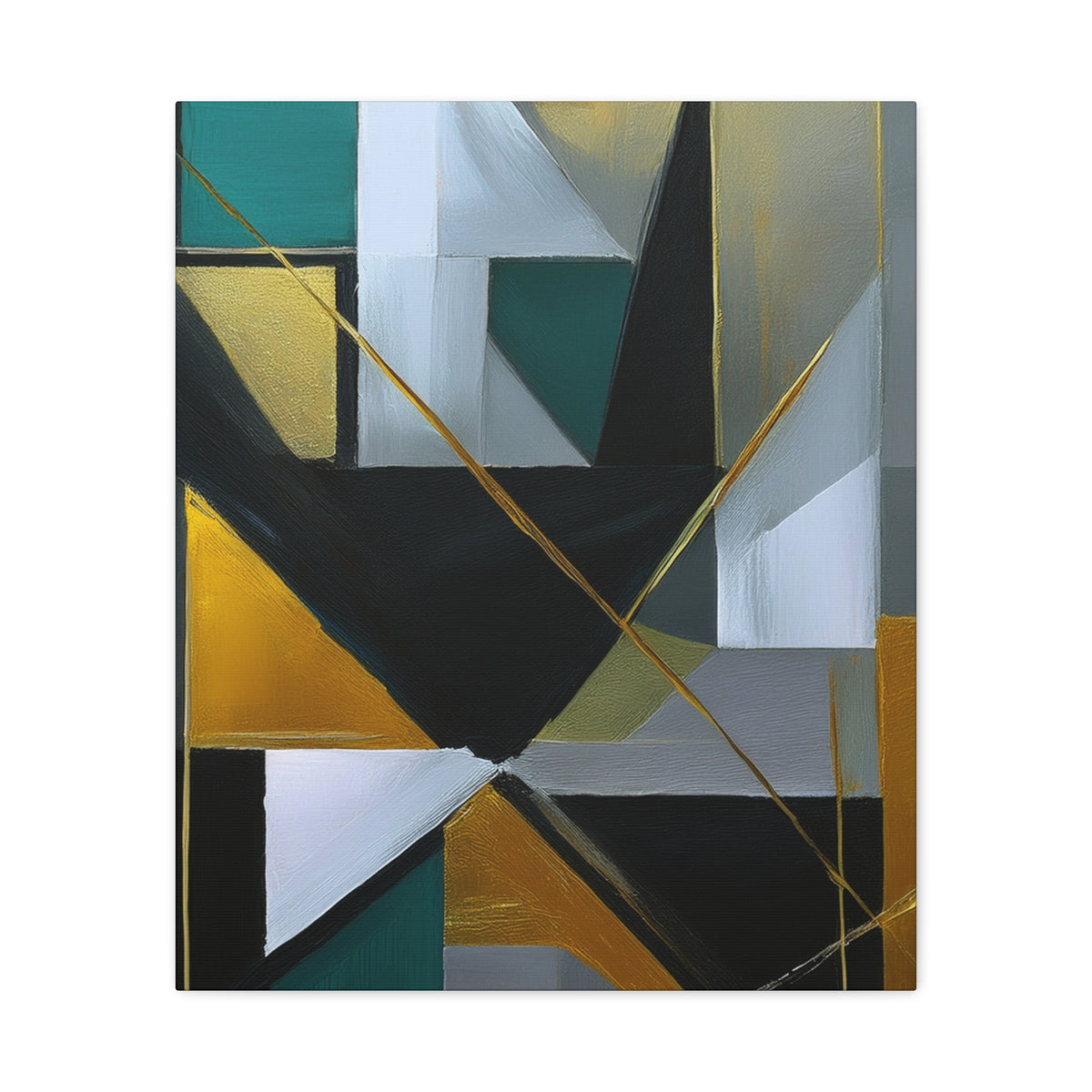 Abstract Geometric Painting Print Canvas 20x24,20x30,24x30 24x32,24x36,30x40 32x48,36x48,40x60 Pine-Wood Inner Frame ABS-77