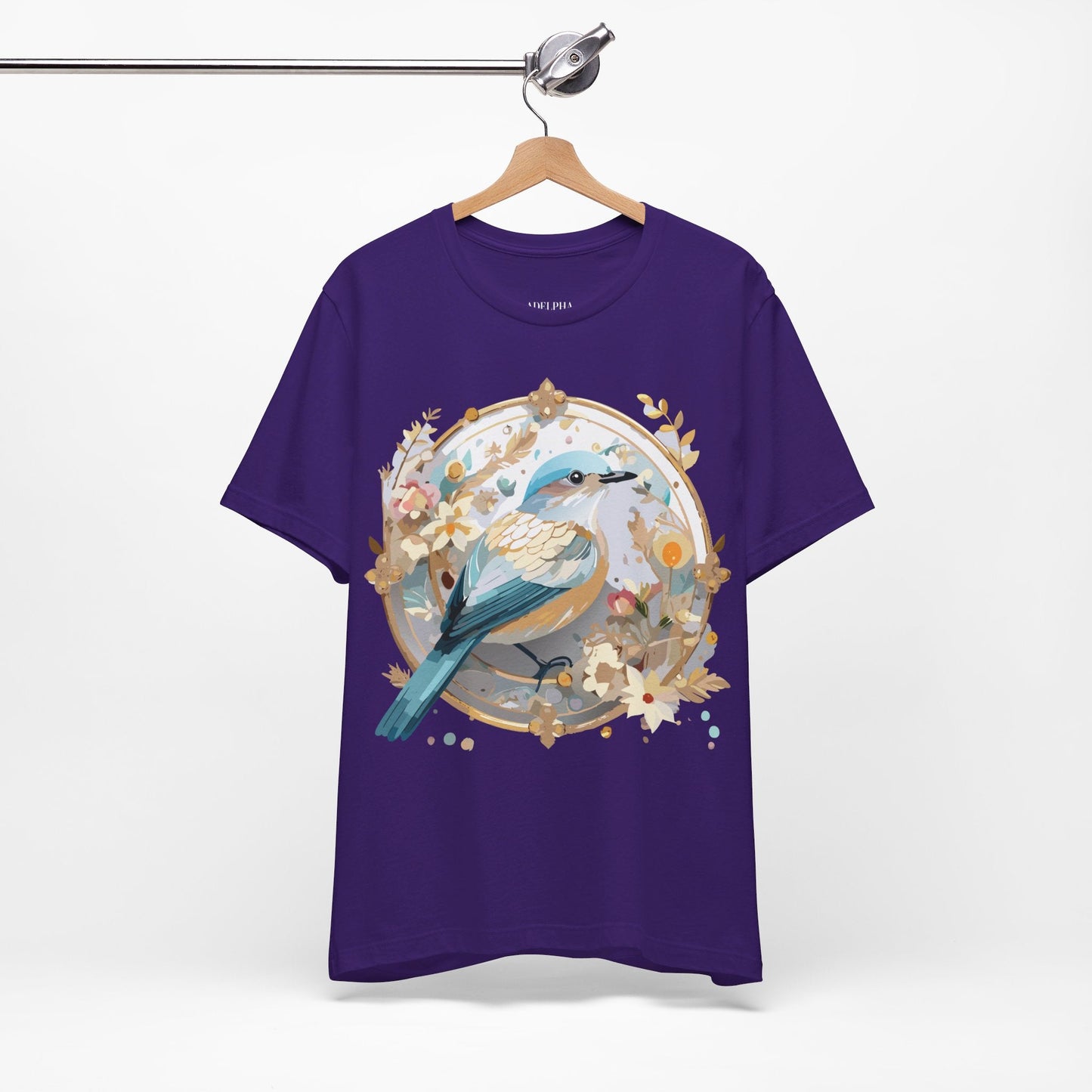 Adelpha Medallion Graphic Tee Unisex Jersey Short Sleeve Vintage Art Design Shirt