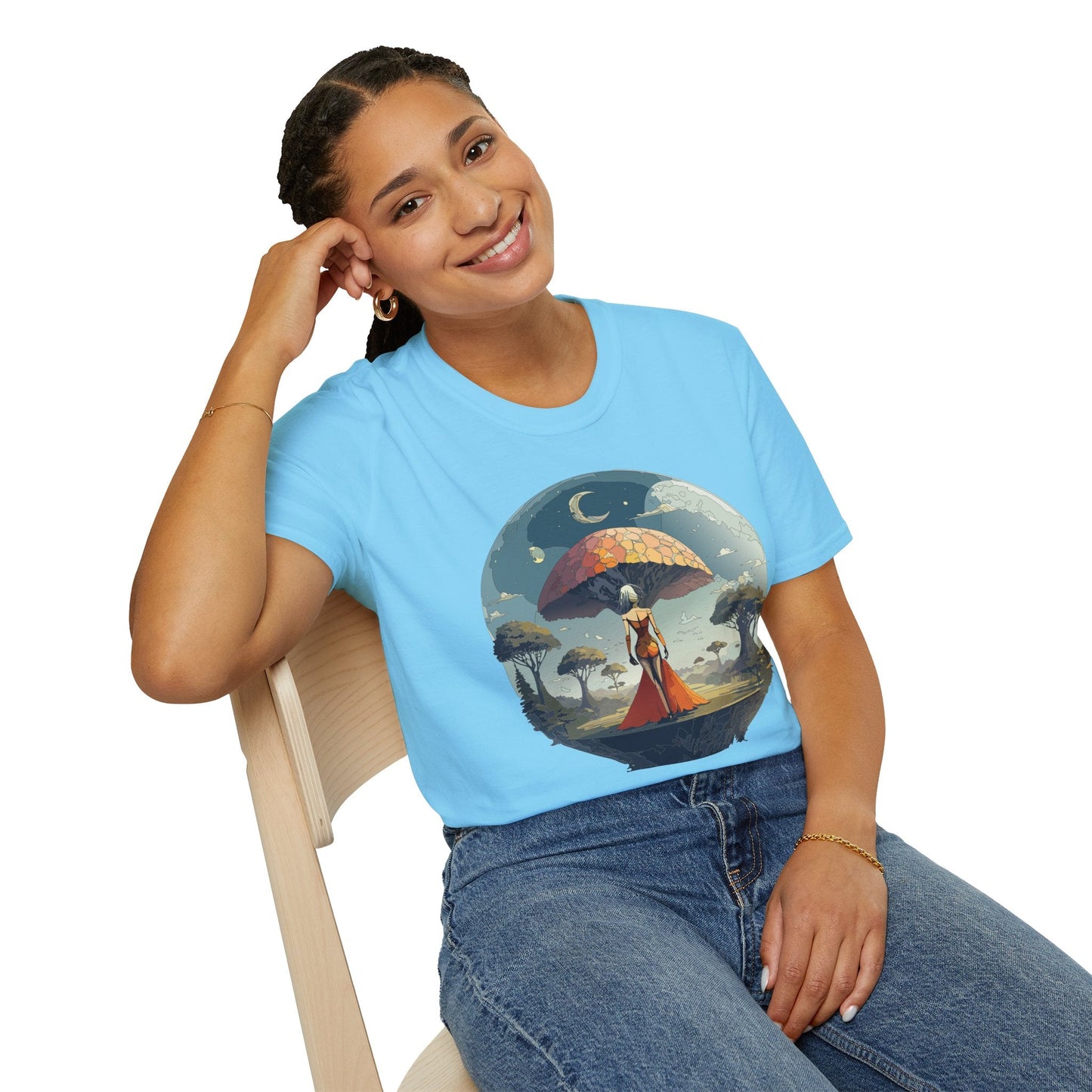Womens Graphic T Shirts Art Design Shirt Softstyle Casual Tee 64000 Gildan Ring Spun Cotton