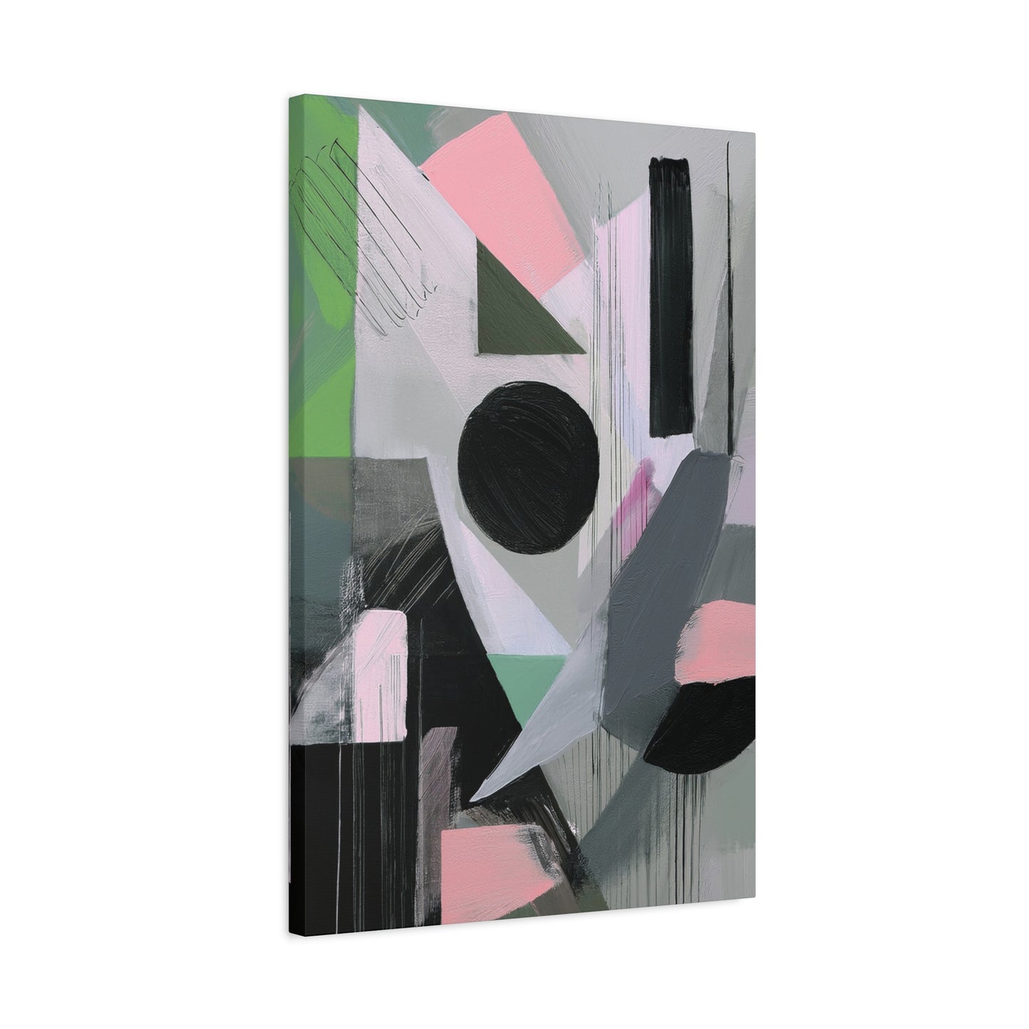 Abstract Geometric Painting Print Canvas 20x24,20x30,24x30 24x32,24x36,30x40 32x48,36x48,40x60 Pine-Wood Inner Frame ABS-40