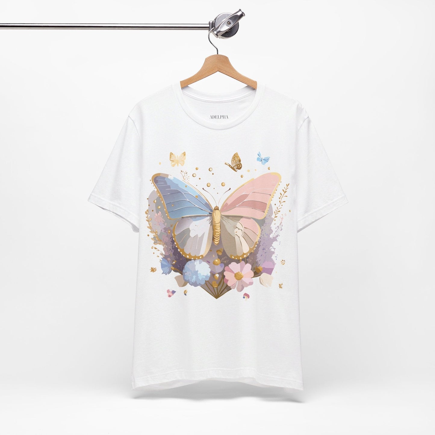 Butterfly Graphic Tee Adelpha Unisex Short Sleeve Shirt Vintage Inspired Art