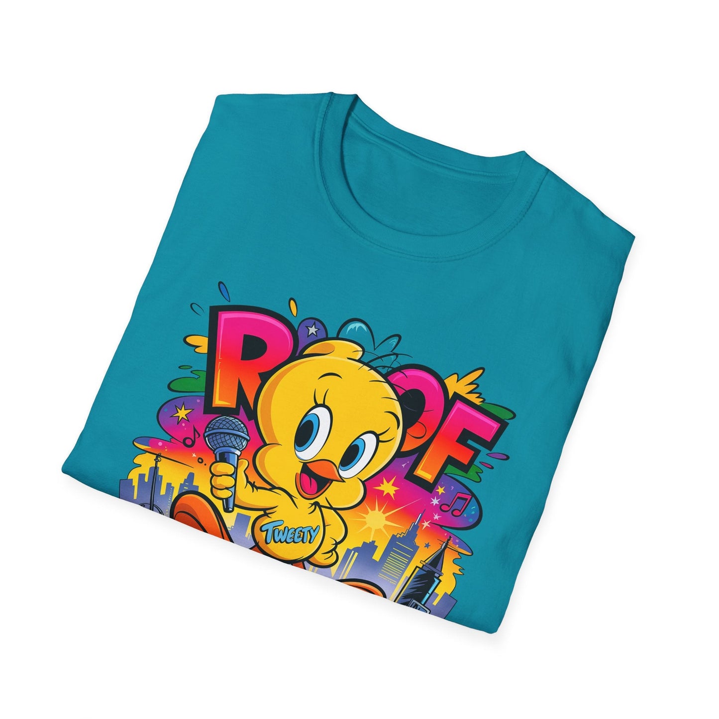 Unisex Cartoon T Shirt With Animation Design Versatile Funny Animals Tee Shirt Gildan Softstyle