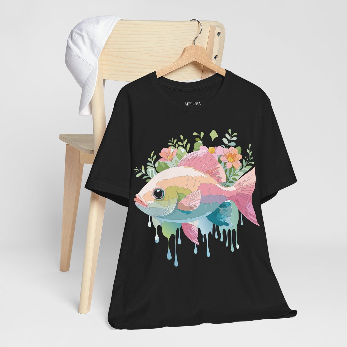Fish Graphic Unisex 100 Cotton Vintage Artwork Tee 1