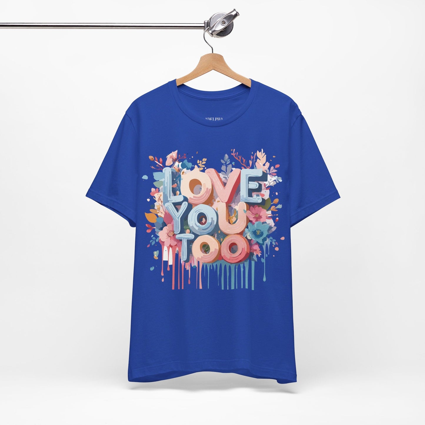 Valentine Graphic Tee Unisex Short Sleeve Art Design By Adelpha Vintage Inspired Tee