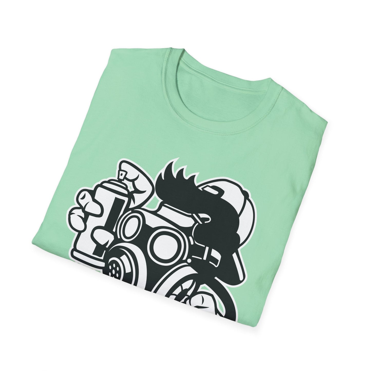 Cartoon T Shirt Unisex Animation Tee Funny Art Design Gildan Softstyle 64000 Ring Spun Cotton