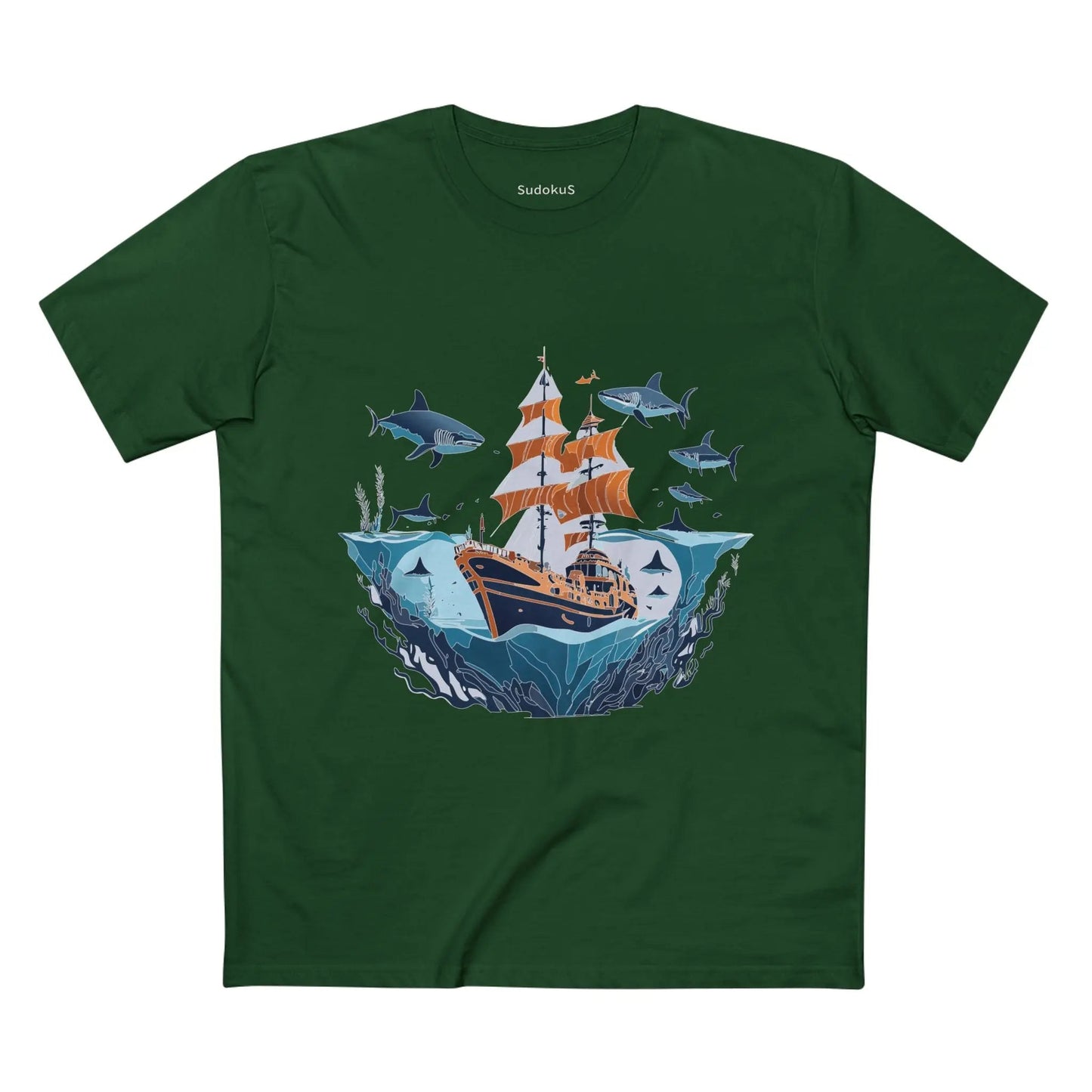 Ocean Coast Graphic Unisex 100 Cotton Staple Tee 29