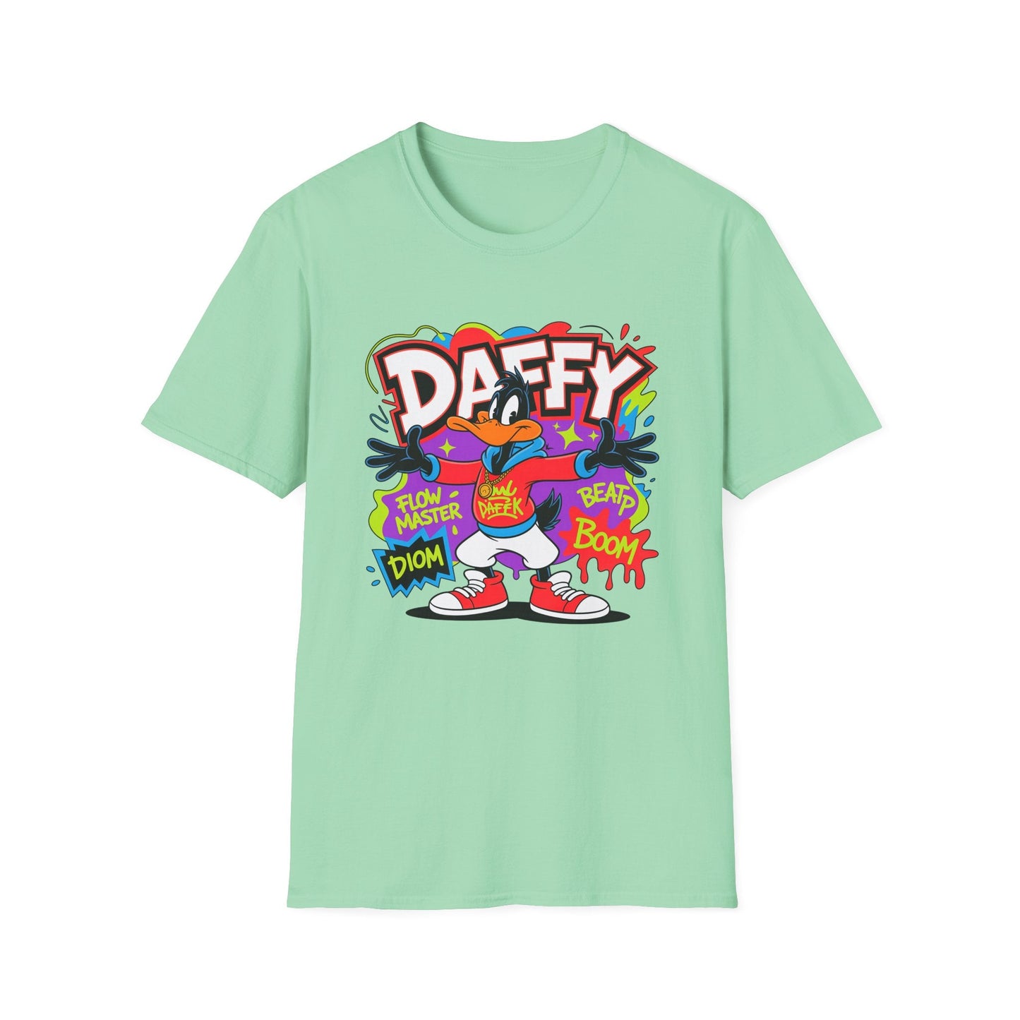 Unisex Cartoon T Shirt With Animation Graphic Funny Animals Tee Gildan Softstyle 64000