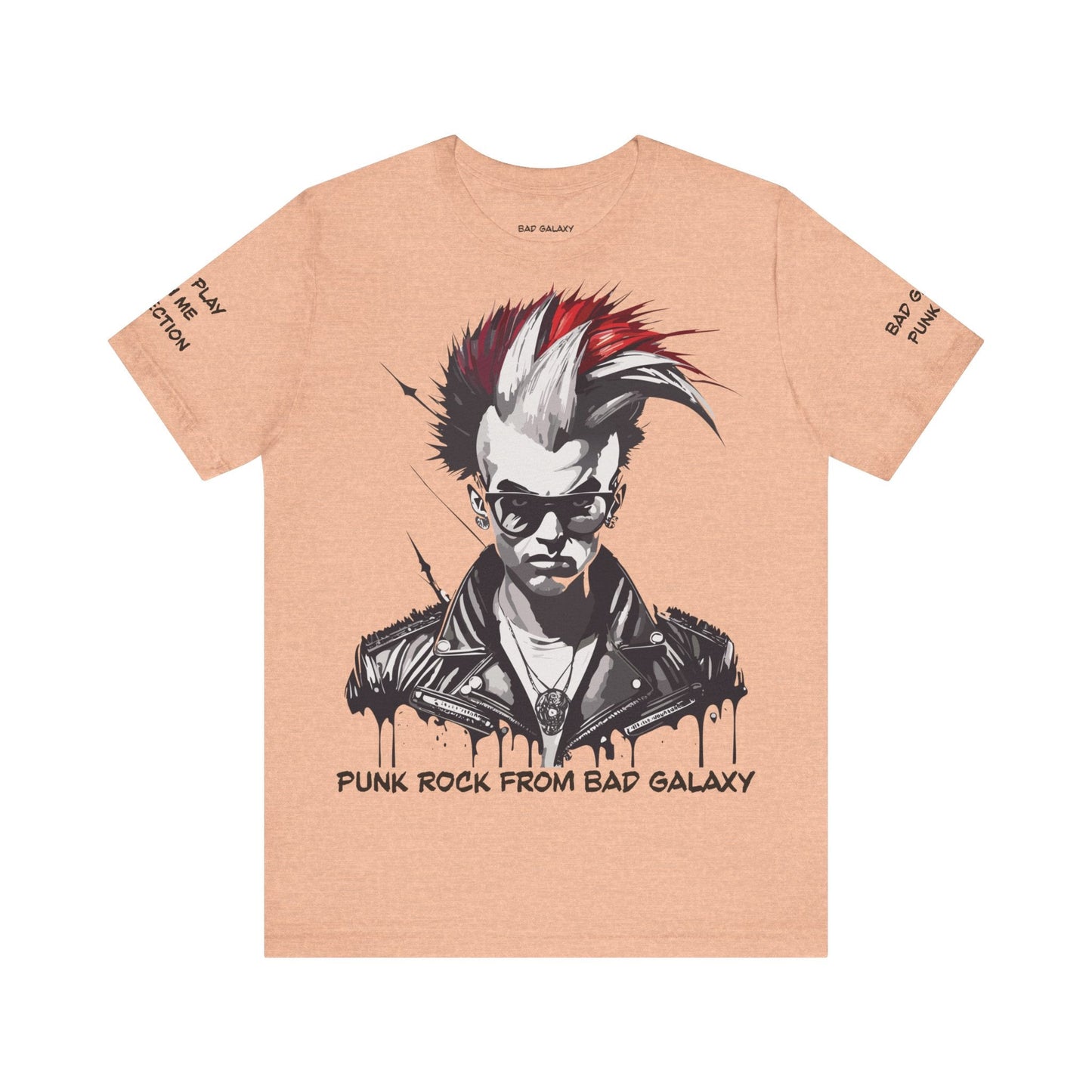 Punk Rock Tee Shirt From Bad Galaxy Made To Order 100 Cotton Free Shipping Eco Friendly Inks