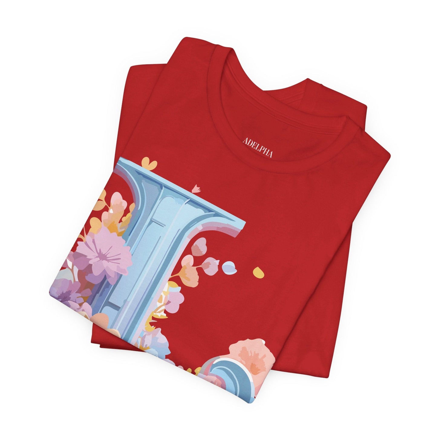 Unisex Letter L Graphic Tee Vintage Inspired Artwork Adelpha Short Sleeve Shirt Premium