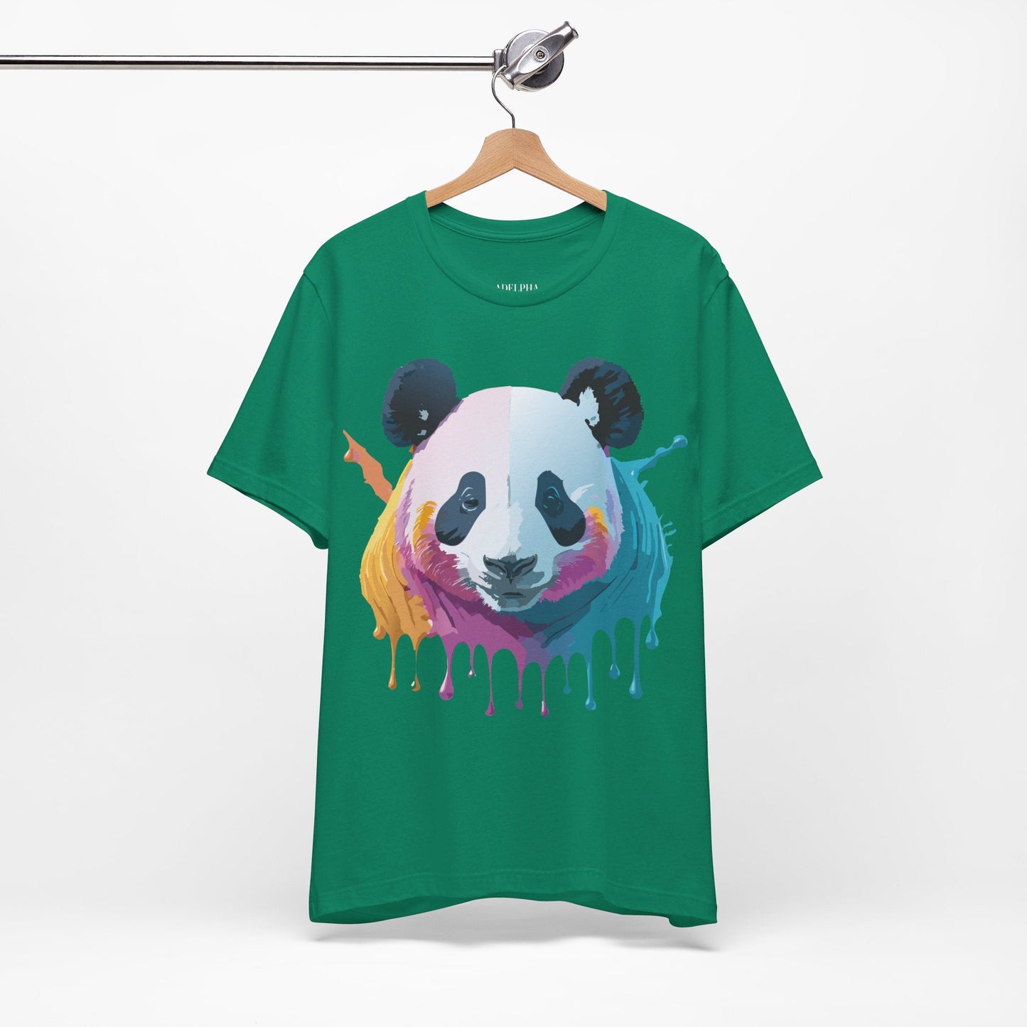 Adelpha Panda Graphic Tee Unisex Vintage Inspired Art Design Short Sleeve Shirt Edition