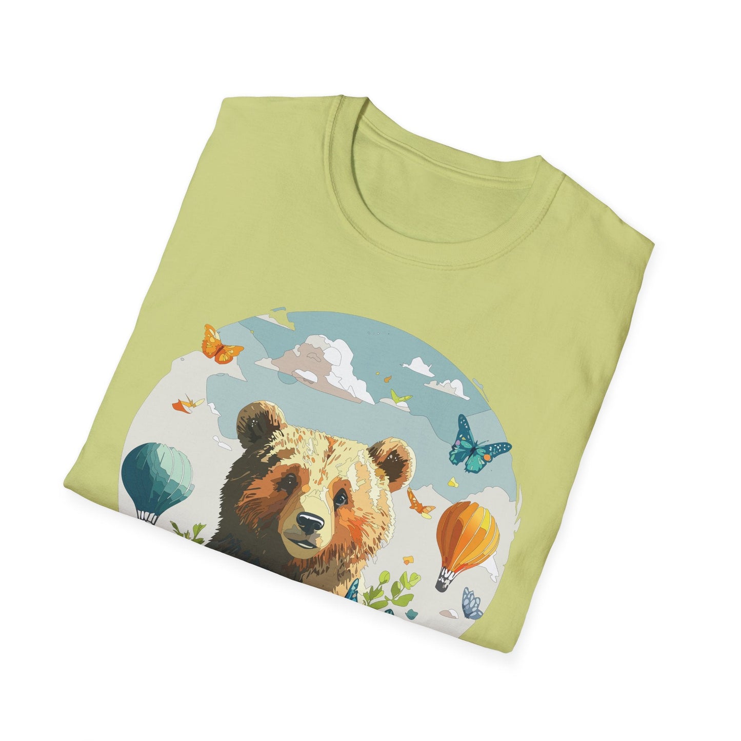 Bear T Shirt Unisex Teddy Bear Tee Softstyle 64000 Breathable Everyday Wear For All Ages