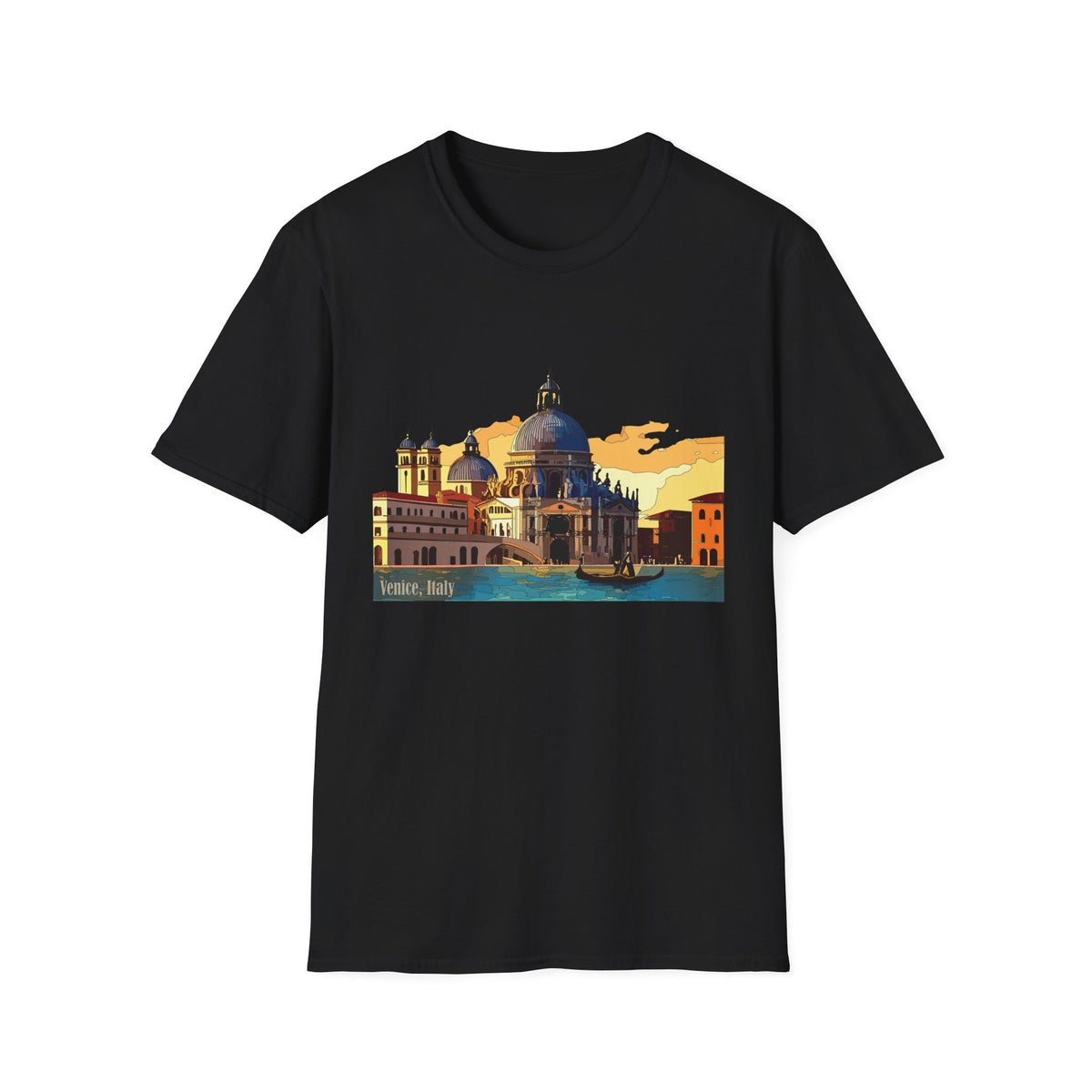 Venice Sunset Basilica T-Shirt | Italian Cityscape Tee