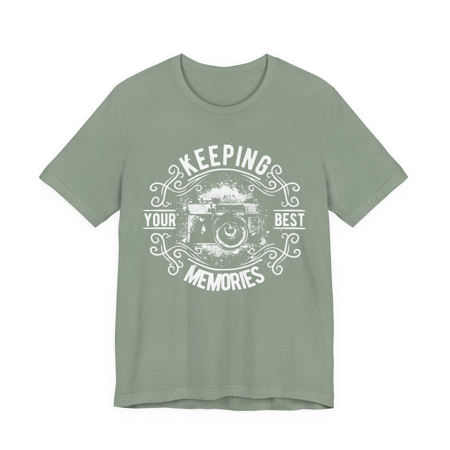 Keeping Your Best Memories T-Shirt Vintage Camera Graphic T-Shirt A-5