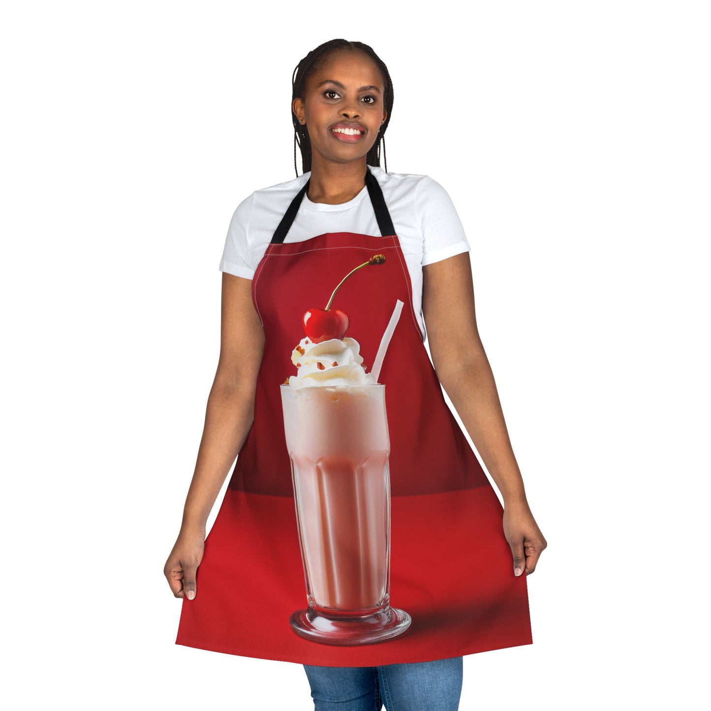 Milkshake 100% Polyester Stain-resistant 31.5 x 25.6 | Art Print Canvas Apron 1
