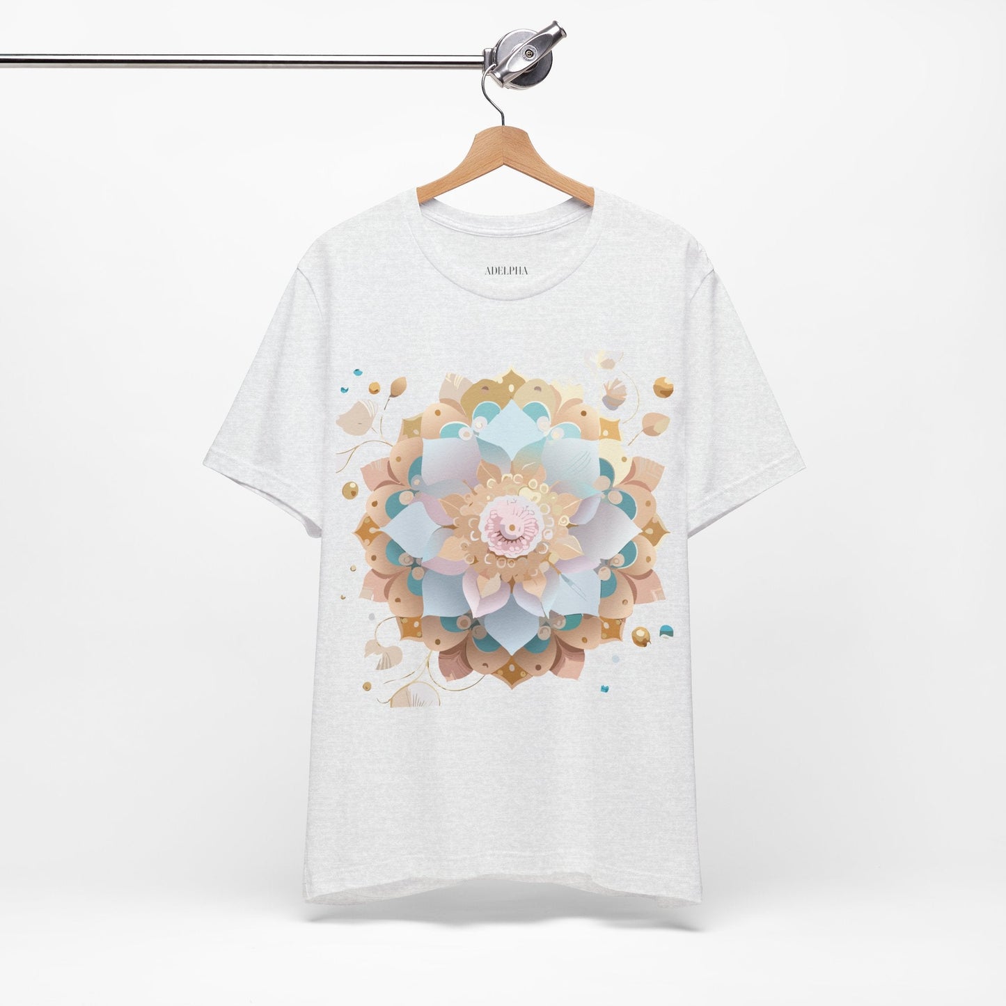 Mandala Graphic Unisex 100 Cotton Vintage Floral Artwork Tee 9