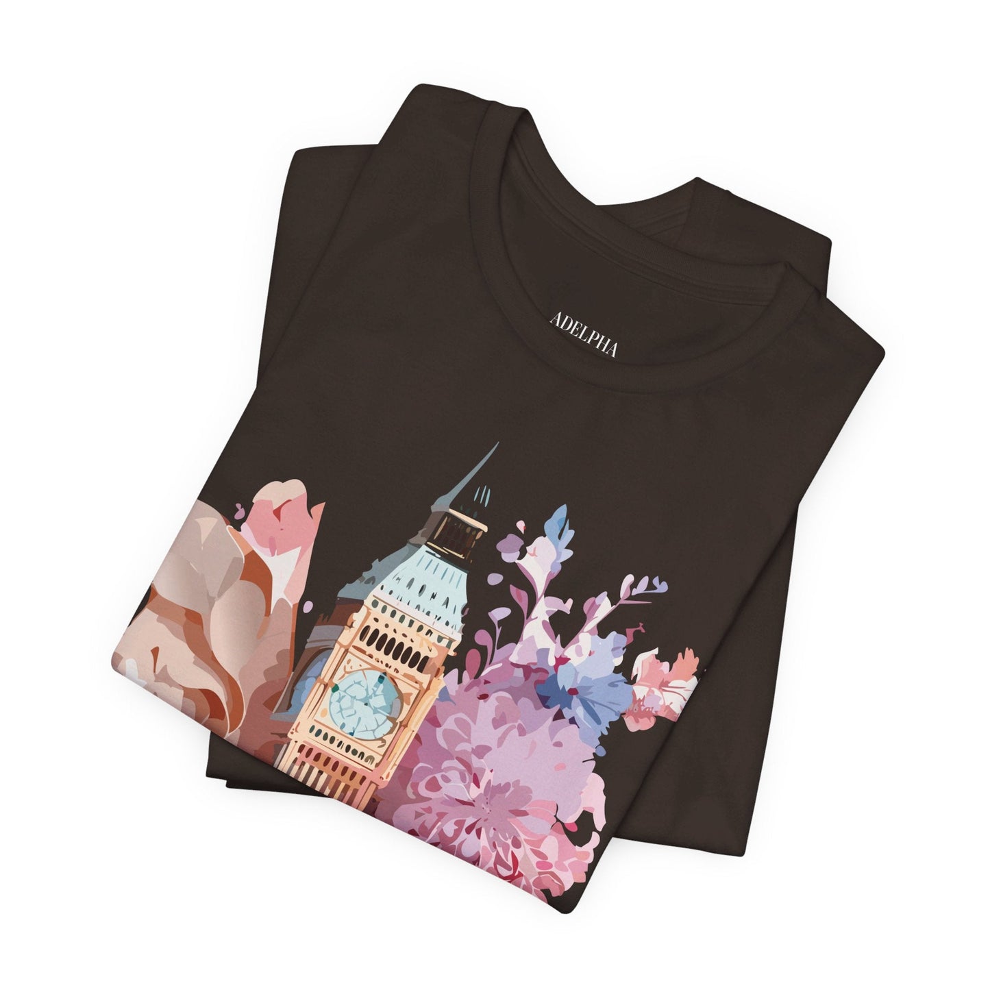 Adelpha Unisex London Tour Graphic Tee With Vintage Inspired Artwork Short Sleeve