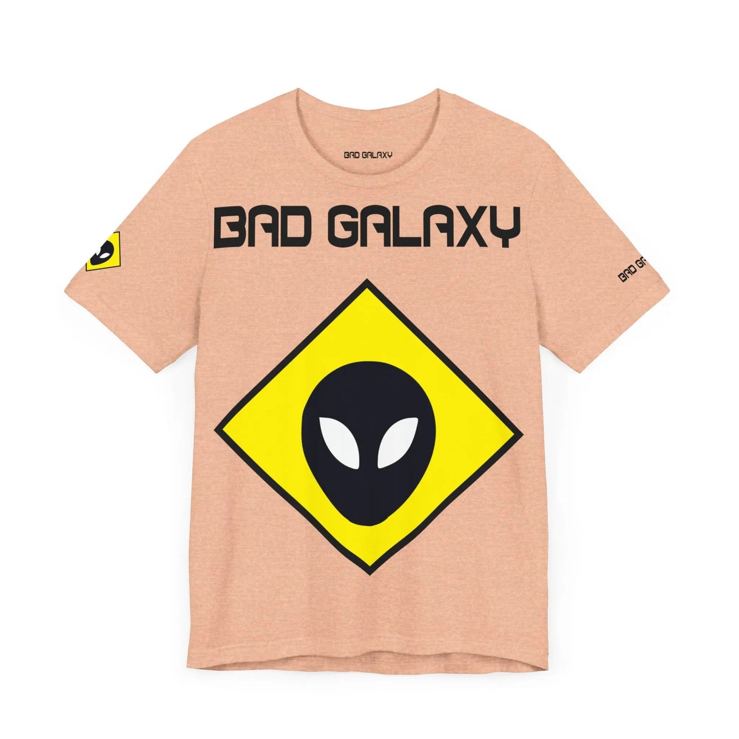 Bad Galaxy Tee Shirt With Alien 100 Percent Cotton Made In USA Eco Friendly Inks