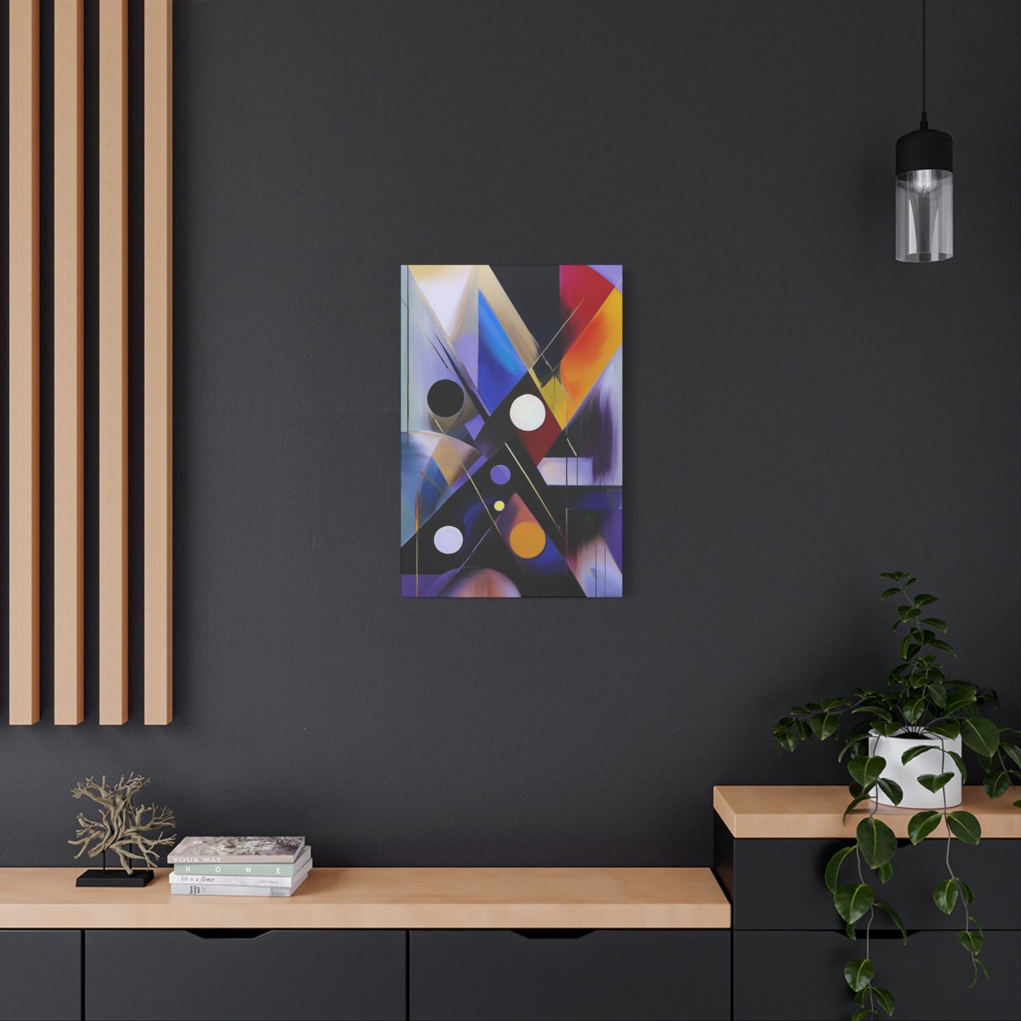 Colors Abstract Painting Print Canvas 20x24,20x30,24x30, 24x32,24x36,30x40, 32x48,36x48,40x60 Pine-Wood Inner Frame ABS-35