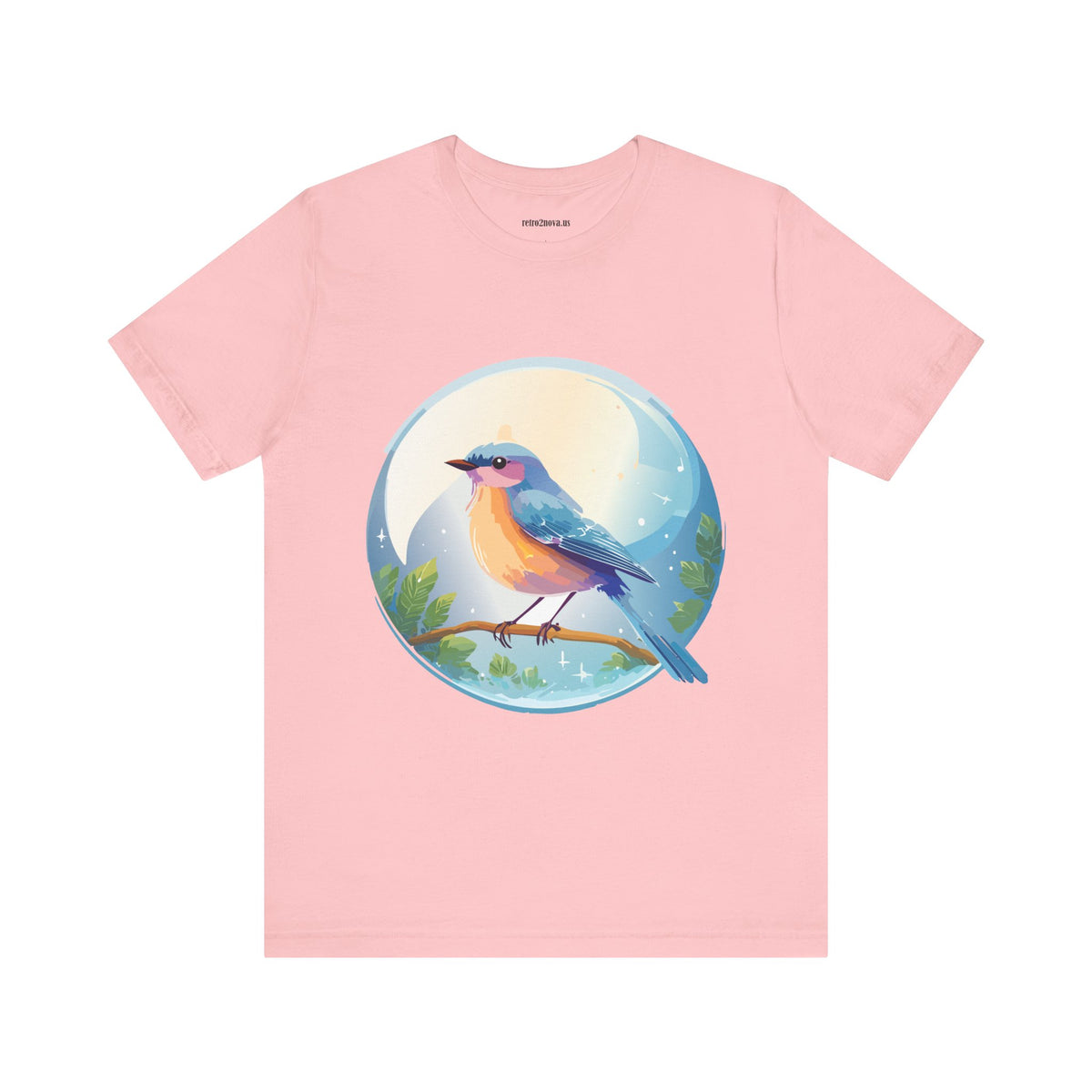 Bird Graphic Unisex Cotton Bella+Canvas Tee with Animal Design ab4