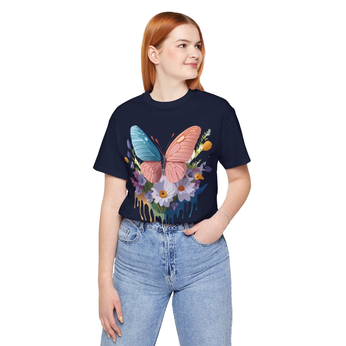Butterfly Graphic Tee Unisex Adelpha Art Vintage Inspired Short Sleeve Shirt