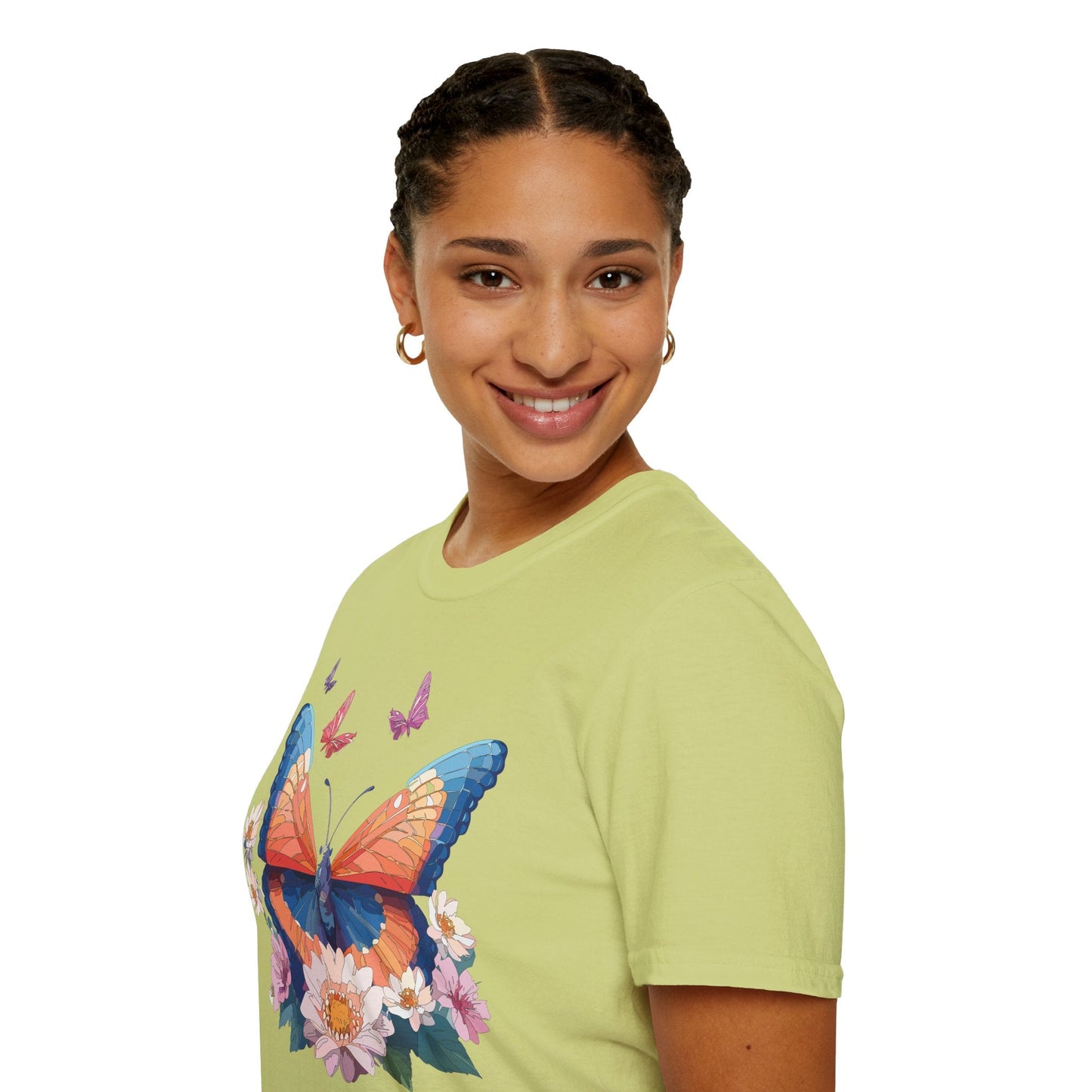 Monarch Butterfly Unisex Softstyle Tee Gildan 64000 Lightweight Breathable 100 Cotton Tee