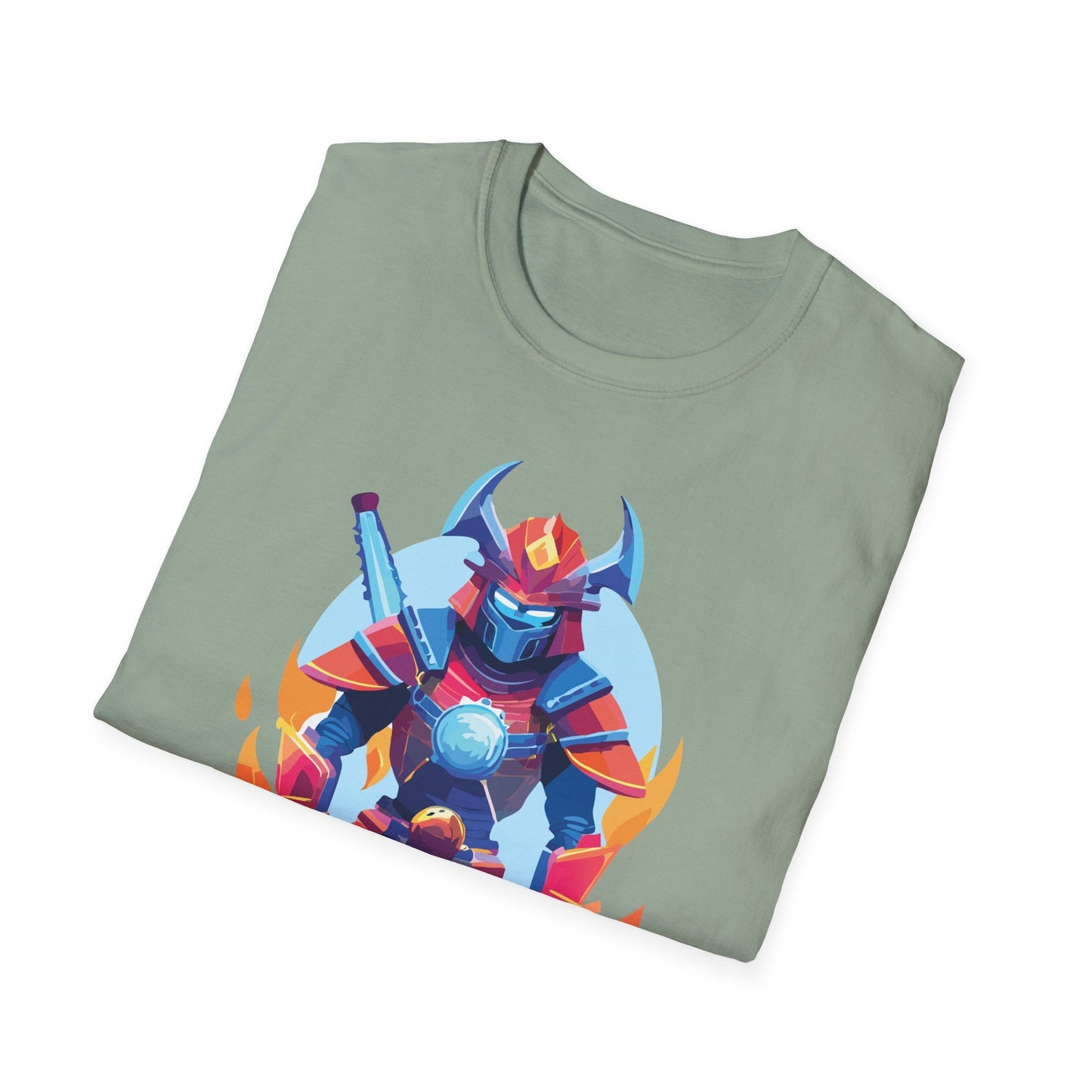 Samurai Shirt Unisex Gildan Softstyle 64000 Tee 100 Percent Ring Spun Cotton Comfort All Day Wear
