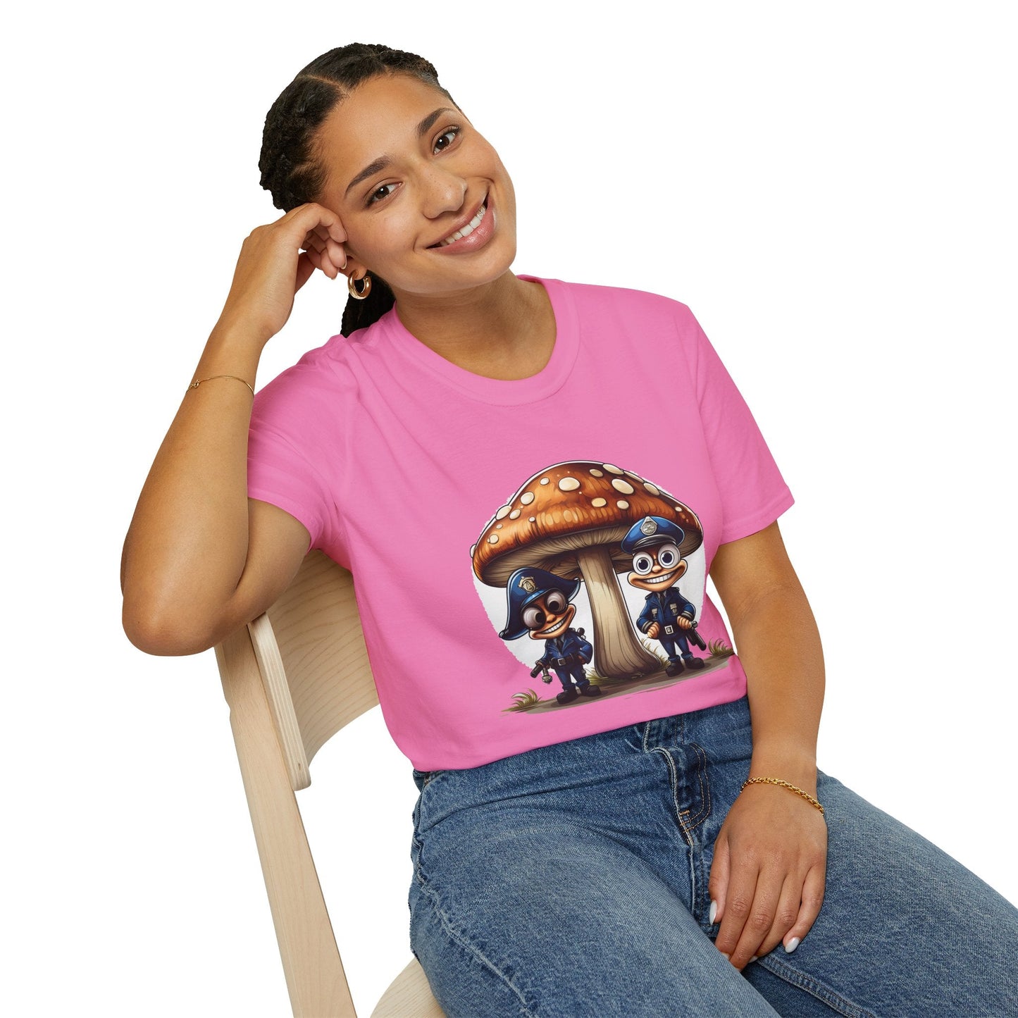 Mashroom Tee Shirt Unisex Funny Mashroom Design Shirt With Fungus Gildan Softstyle 64000