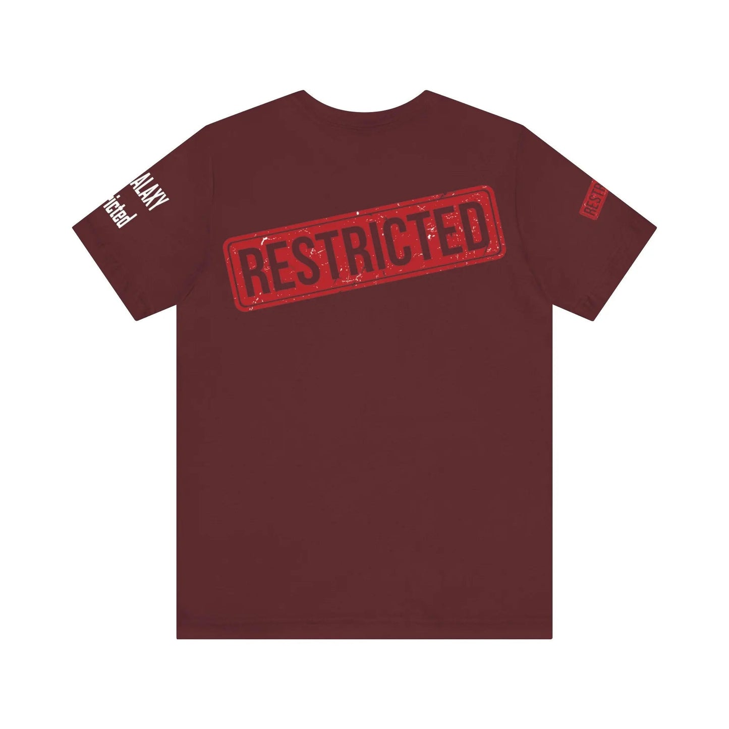 Bad Galaxy Tee Shirt With Red Stamp Made To Order Lightweight 100 Percent Cotton Free Shipping