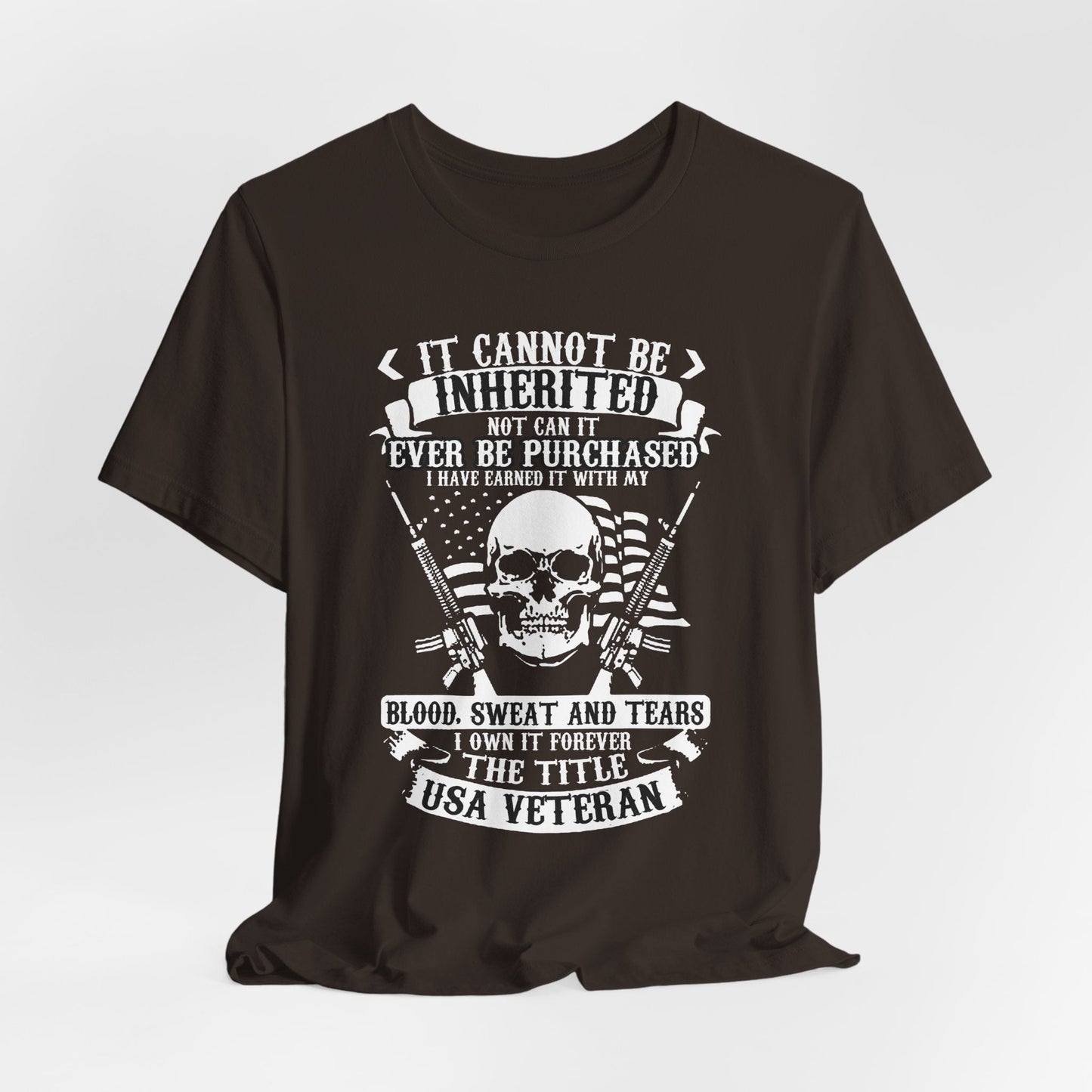 Army Veteran Patriotic Graphic Design Unisex Cotton T-Shirt v54