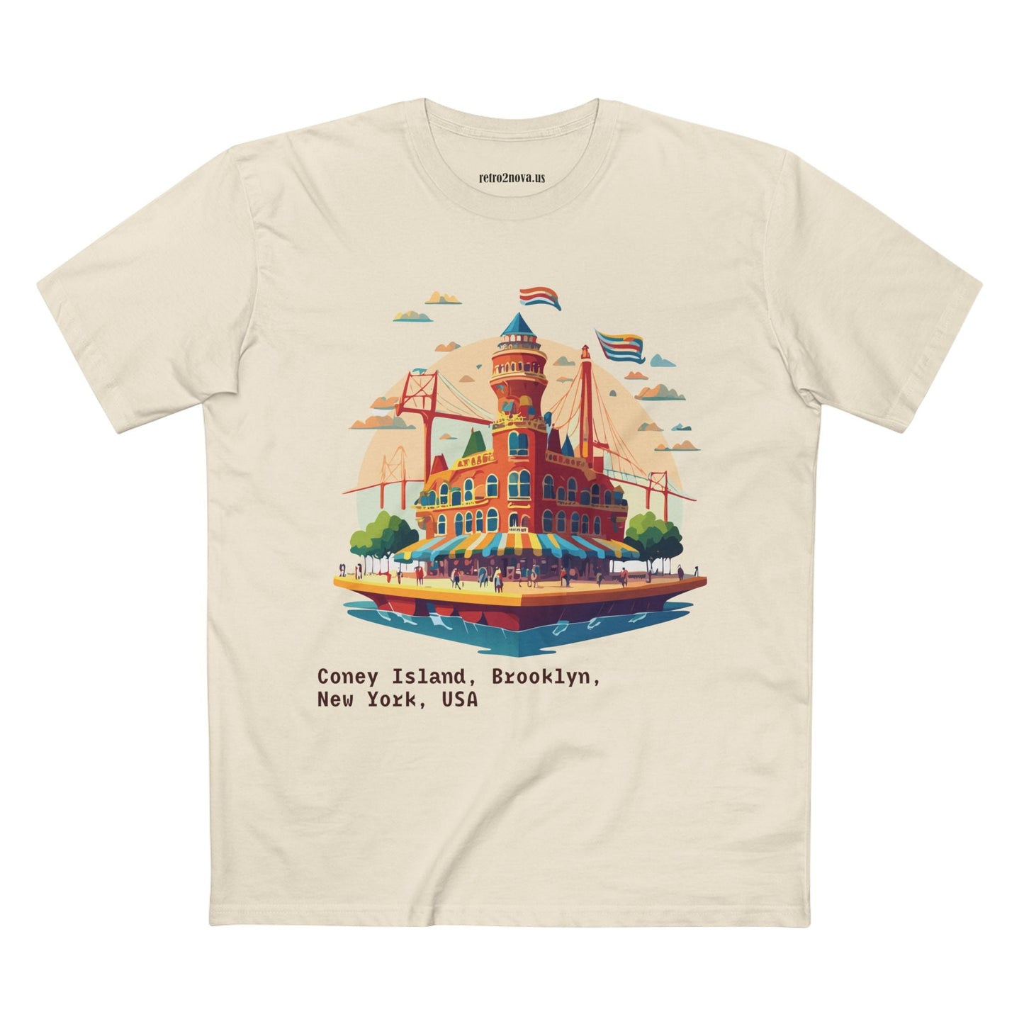 Unisex Brooklyn Travel Shirt With Original Art Design Premium Cotton Tee TT18 For Tourists