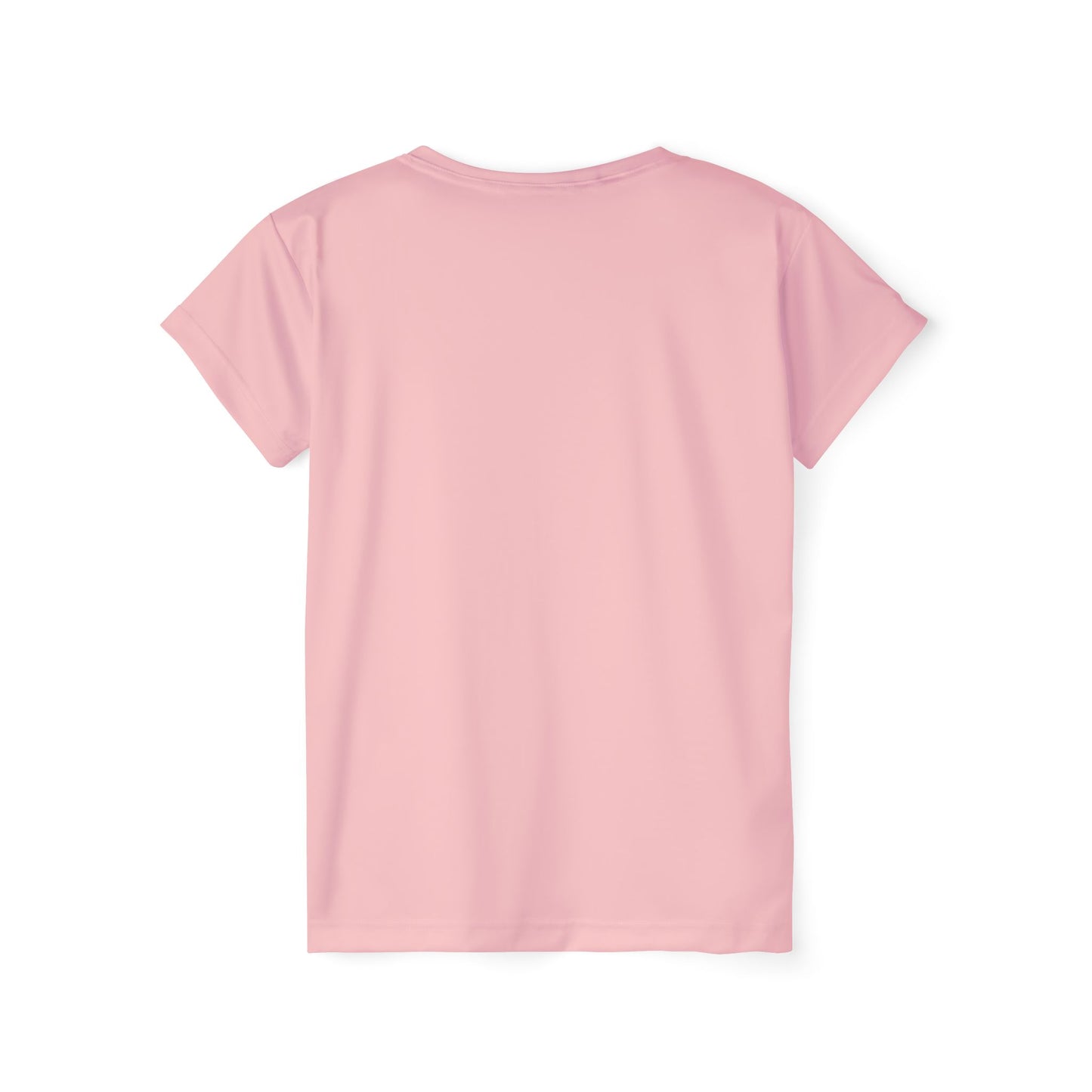 Tea Rose Women's Sports Jersey Short Sleeves 100% Poly Solid Rose Pink Color Print Athletic Tee