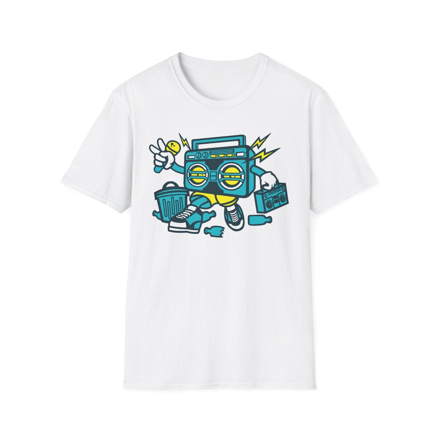 Cartoon T Shirt Animation Tee Funny Unisex Gildan Softstyle 64000 100 Percent Ring Spun Cotton