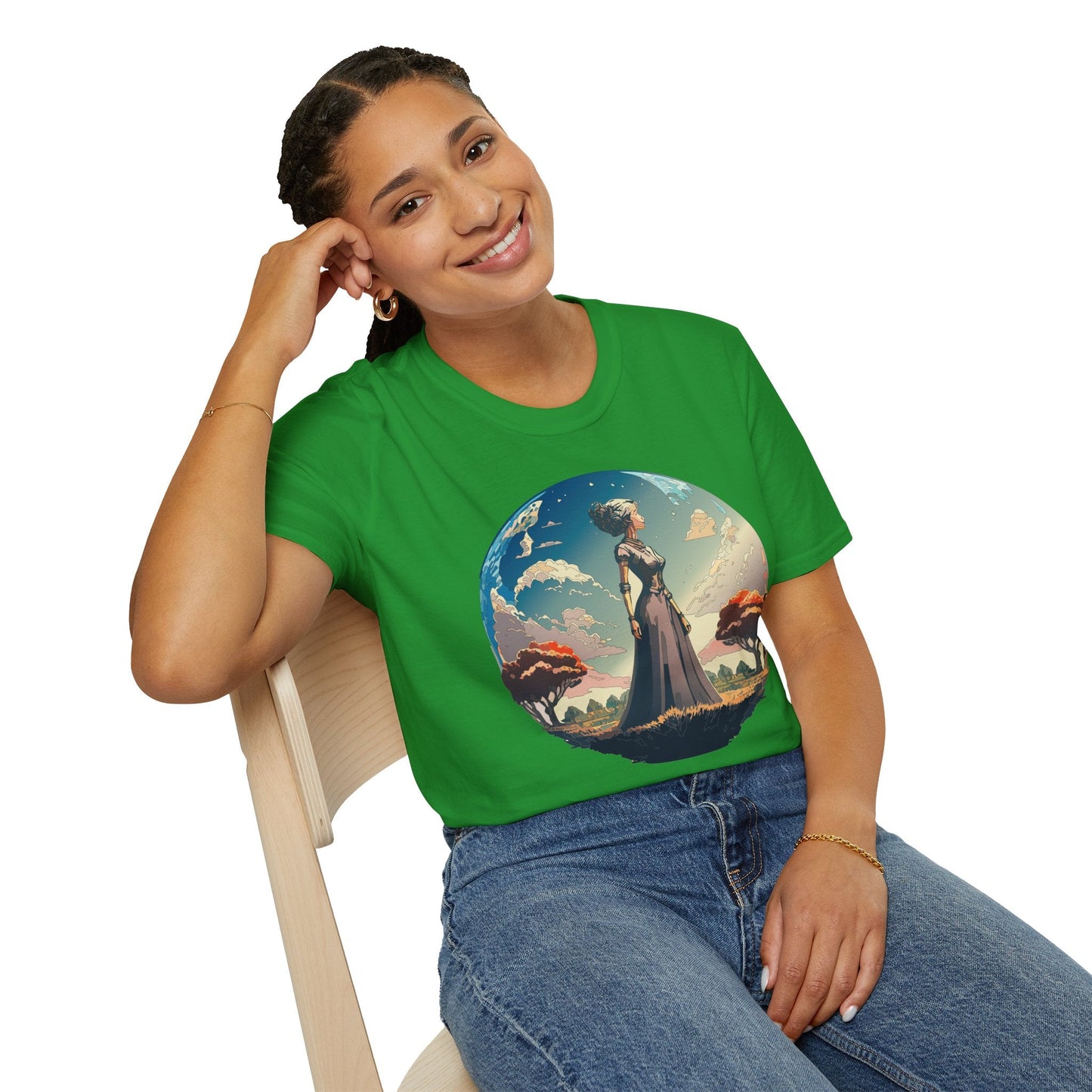 Womens Graphic T Shirt Art Design Tee Gildan Softstyle 64000 Unisex Cotton Short Sleeve